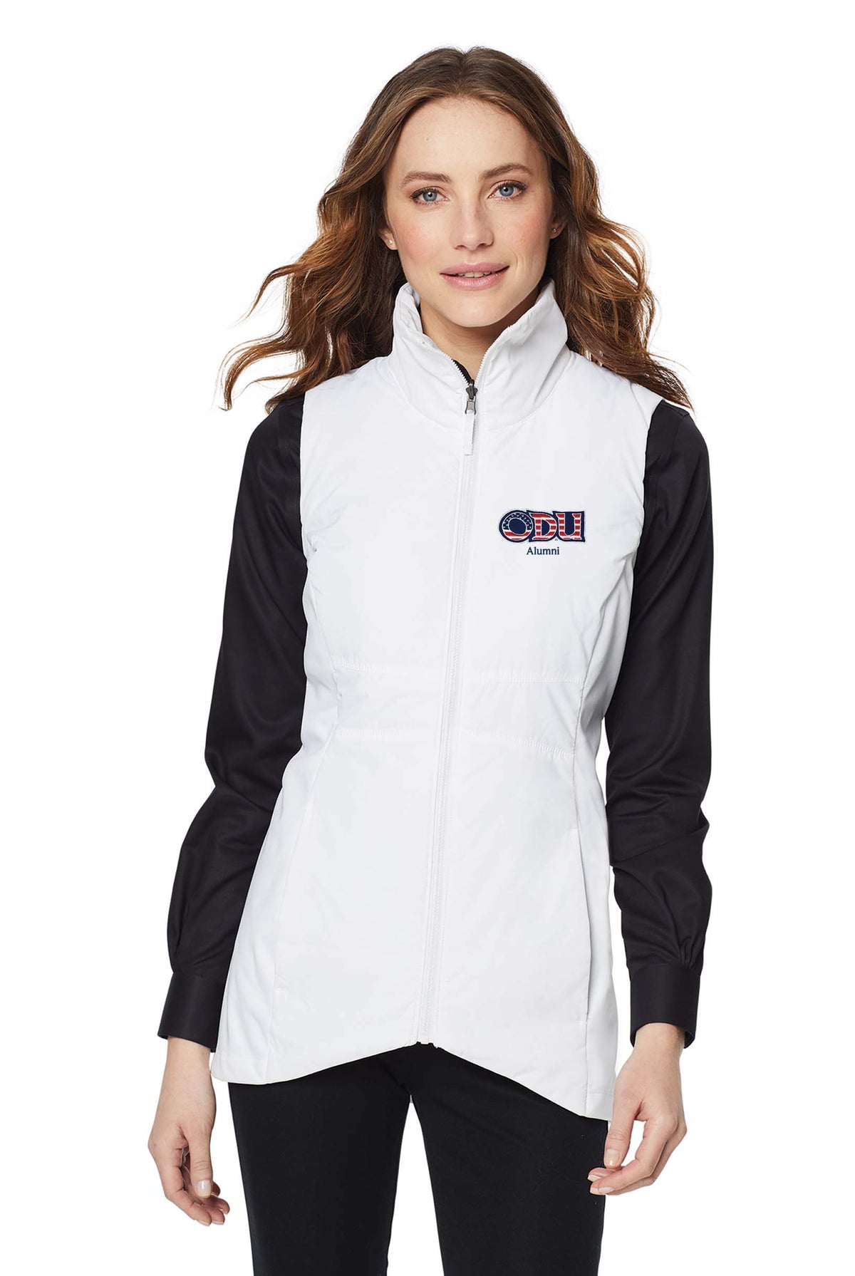 Old Dominion University, ODU Military - Alumni, Women's Collective Insulated Vest - White