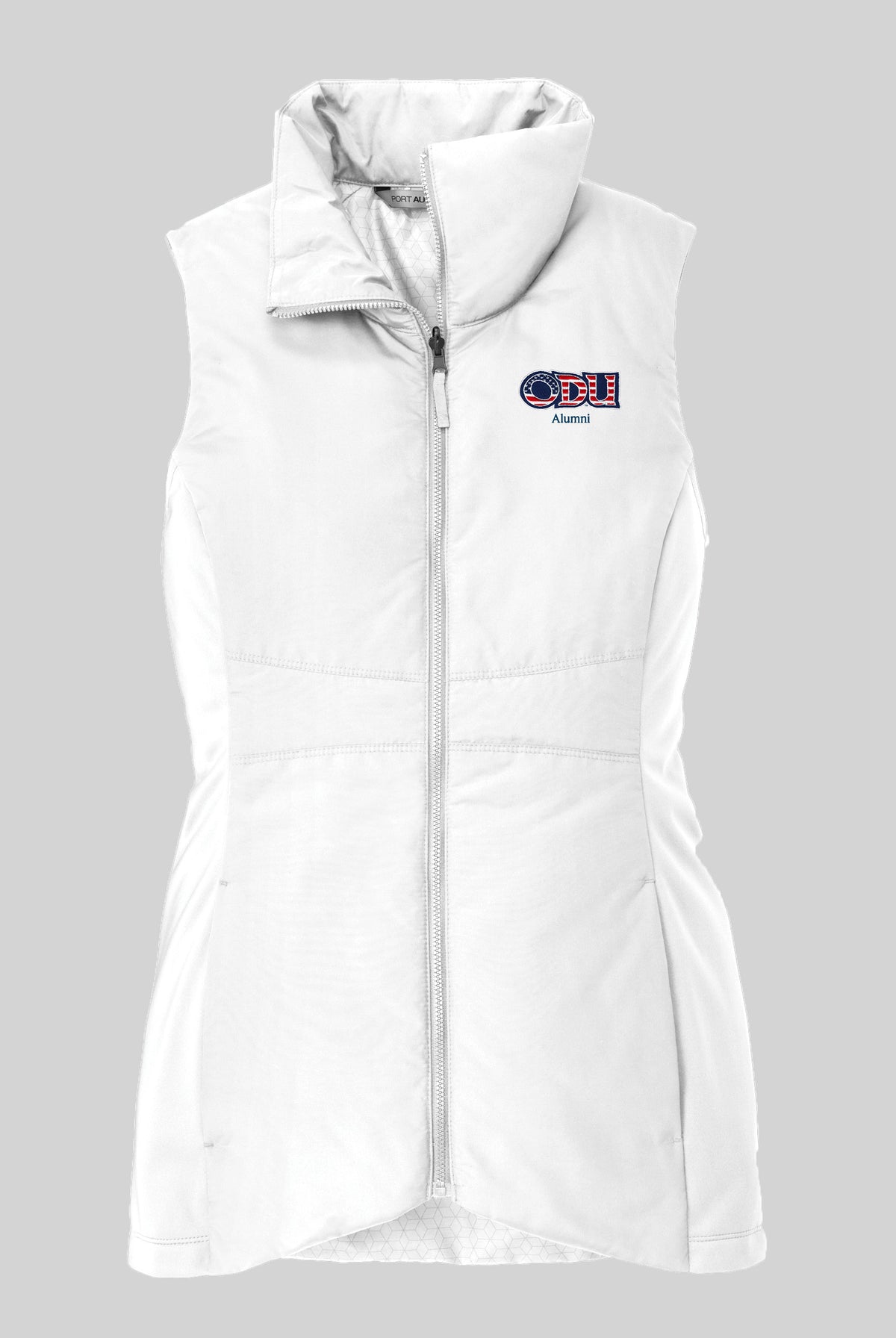 Old Dominion University, ODU Military - Alumni, Women's Collective Insulated Vest - White