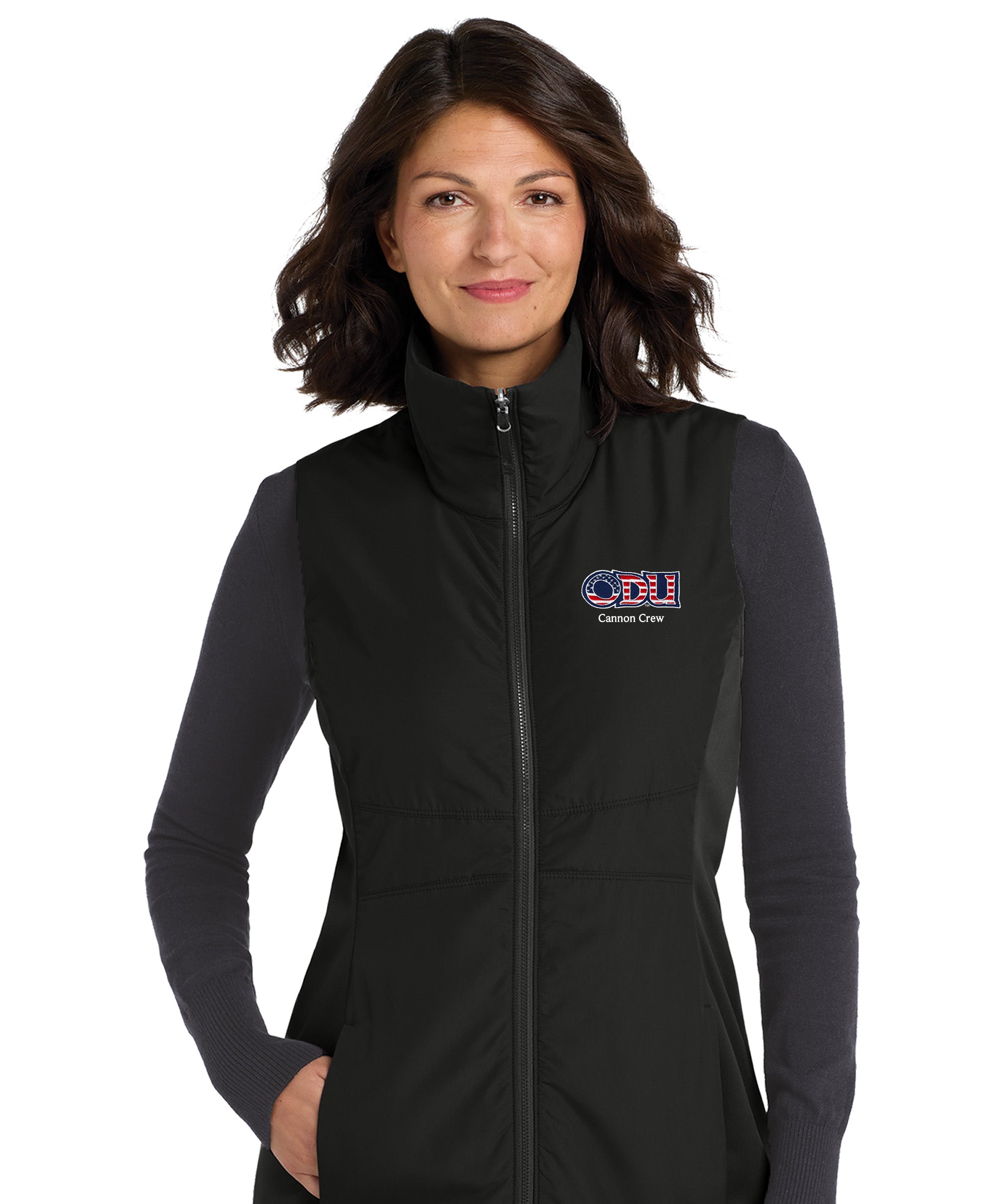 Old Dominion University, ODU Military - Cannon Crew, Women's Collective Insulated Vest - Black