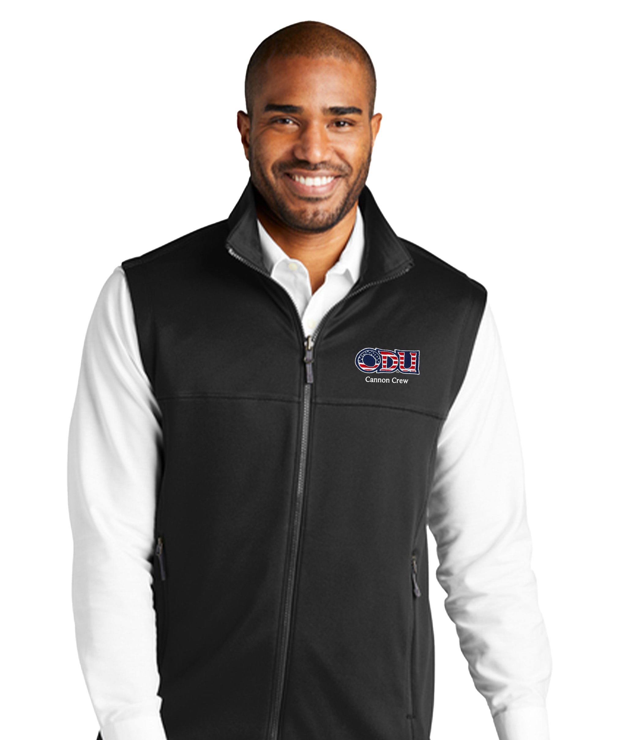 Old Dominion University, ODU Military - Cannon Crew, Collective Smooth Fleece Vest -  Black