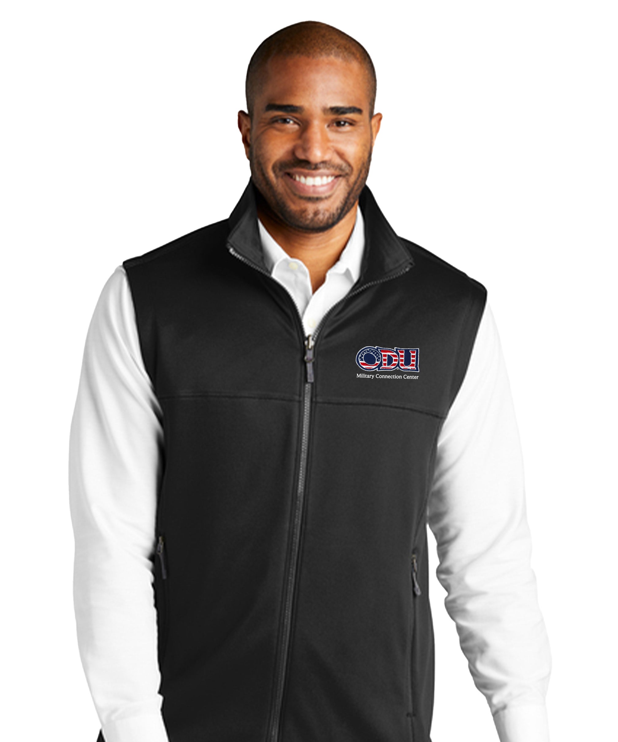 Old Dominion University, ODU Military - Military Connection Center, Collective Smooth Fleece Vest  - Black