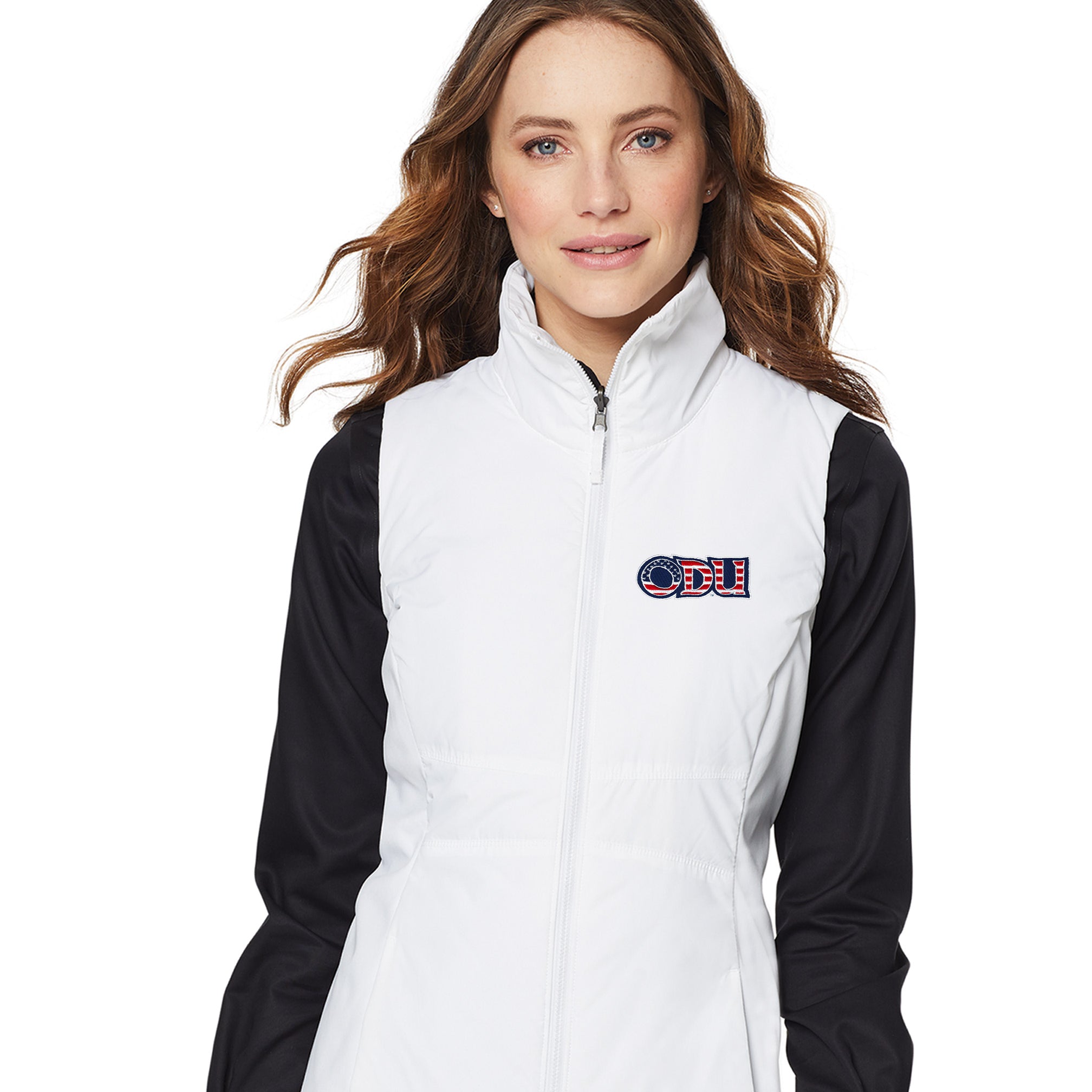 Old Dominion University, ODU Military - Military Logo, Women's Collective Insulated Vest - White
