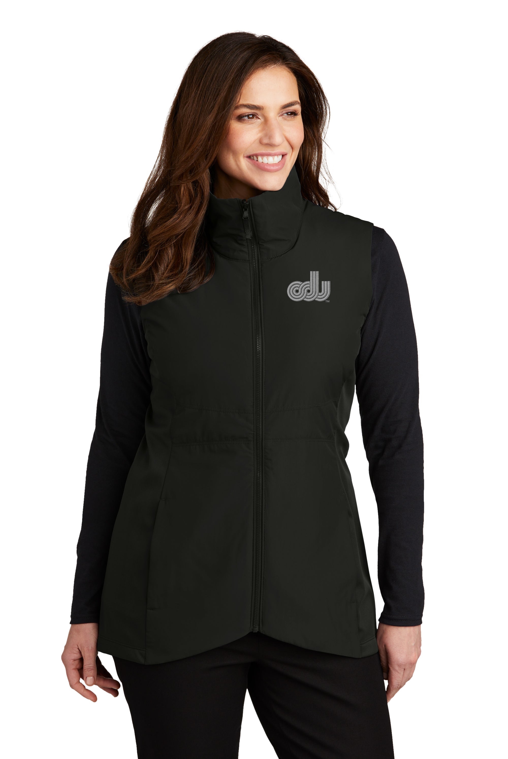 Old Dominion University, Vintage Logo, Women's Collective Insulated Vest - Black