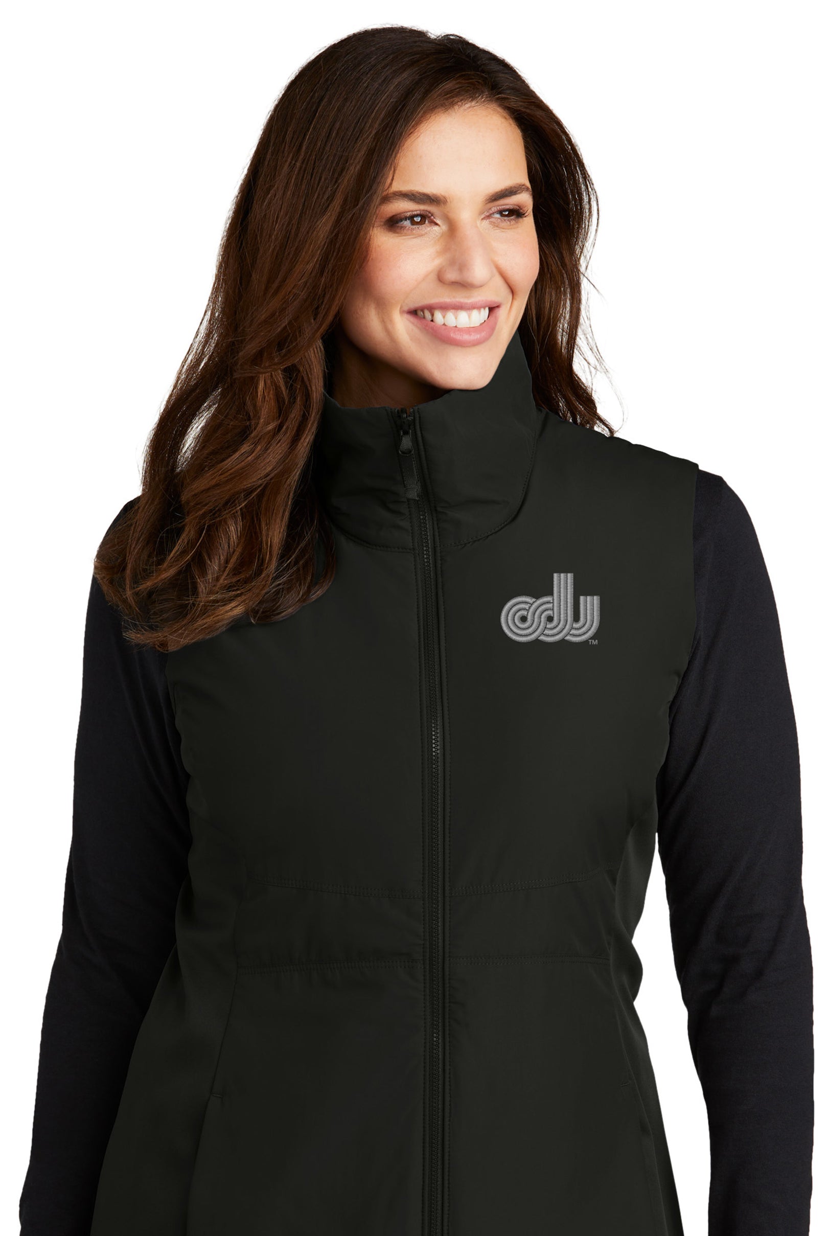 Old Dominion University, Vintage Logo, Women's Collective Insulated Vest - Black