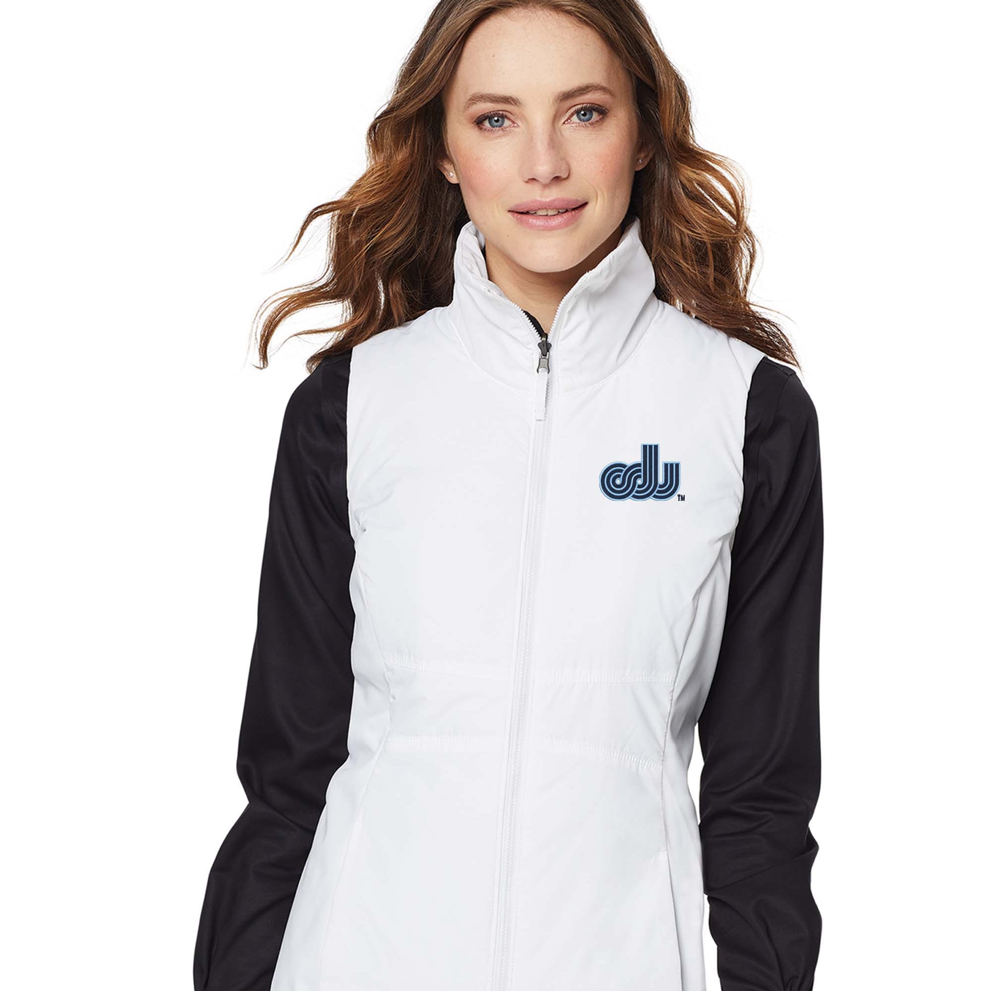 Old Dominion University, Vintage Logo, Women's Collective Insulated Vest - White