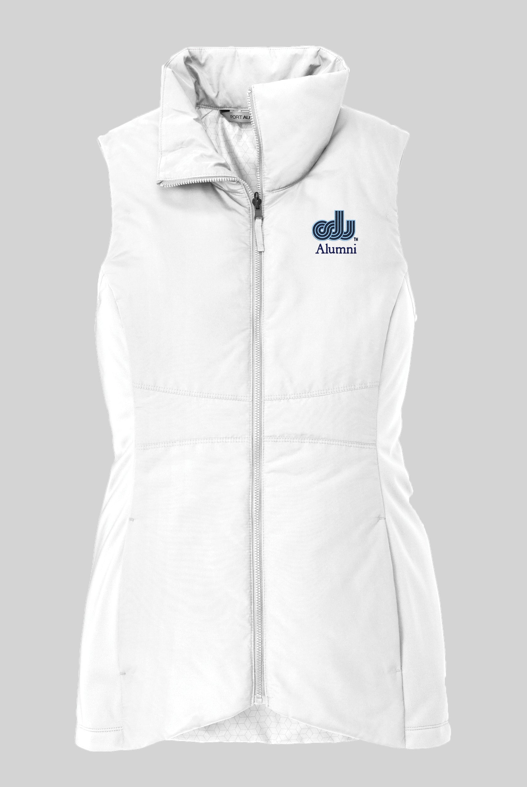 Old Dominion University, Alumni, Vintage Logo, Women's Collective Insulated Vest - White