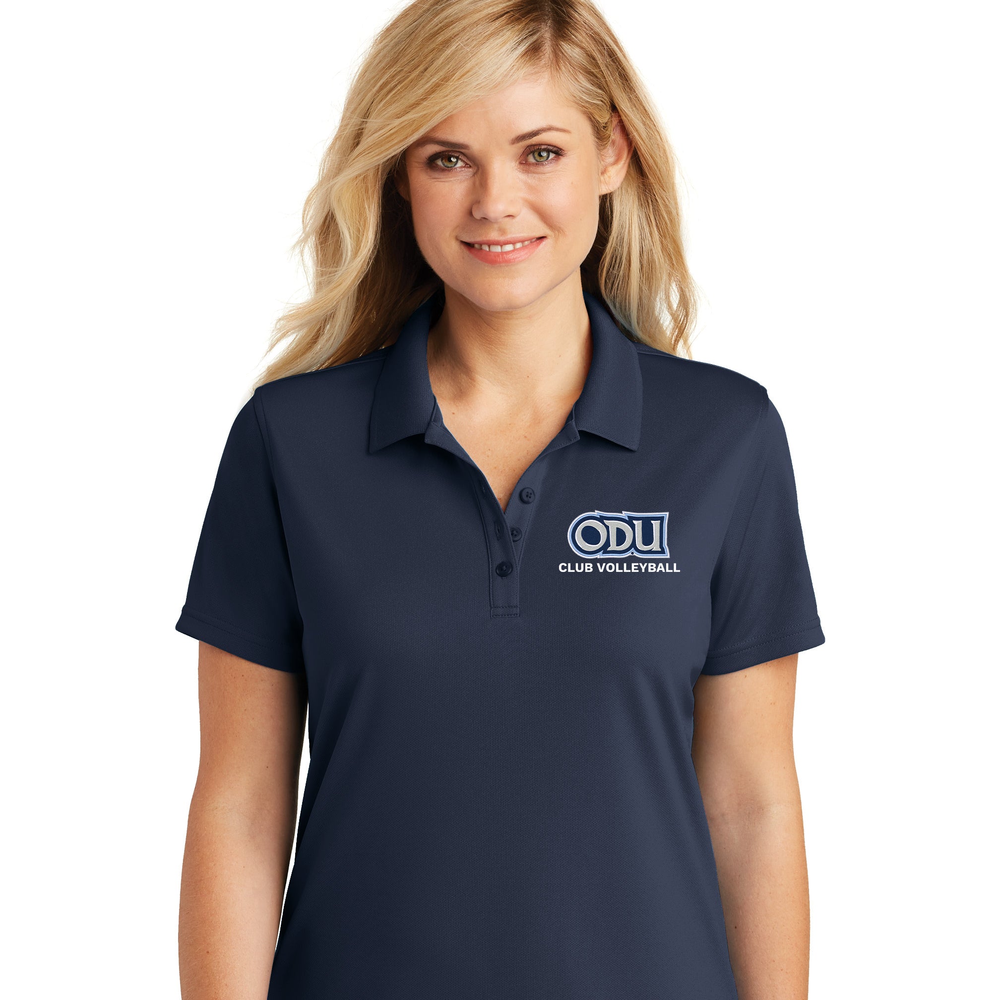 Old Dominion University, Club Sports - Volleyball, Women's UV Micro-Mesh Polo - Navy