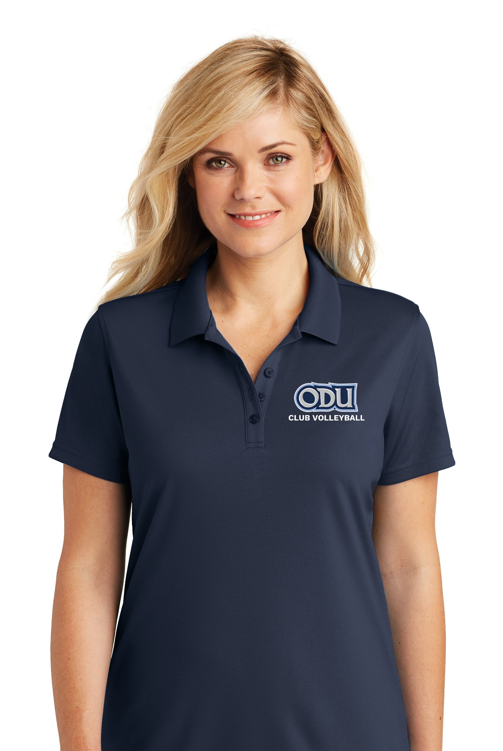 Old Dominion University, Club Sports - Volleyball, Women's UV Micro-Mesh Polo - Navy