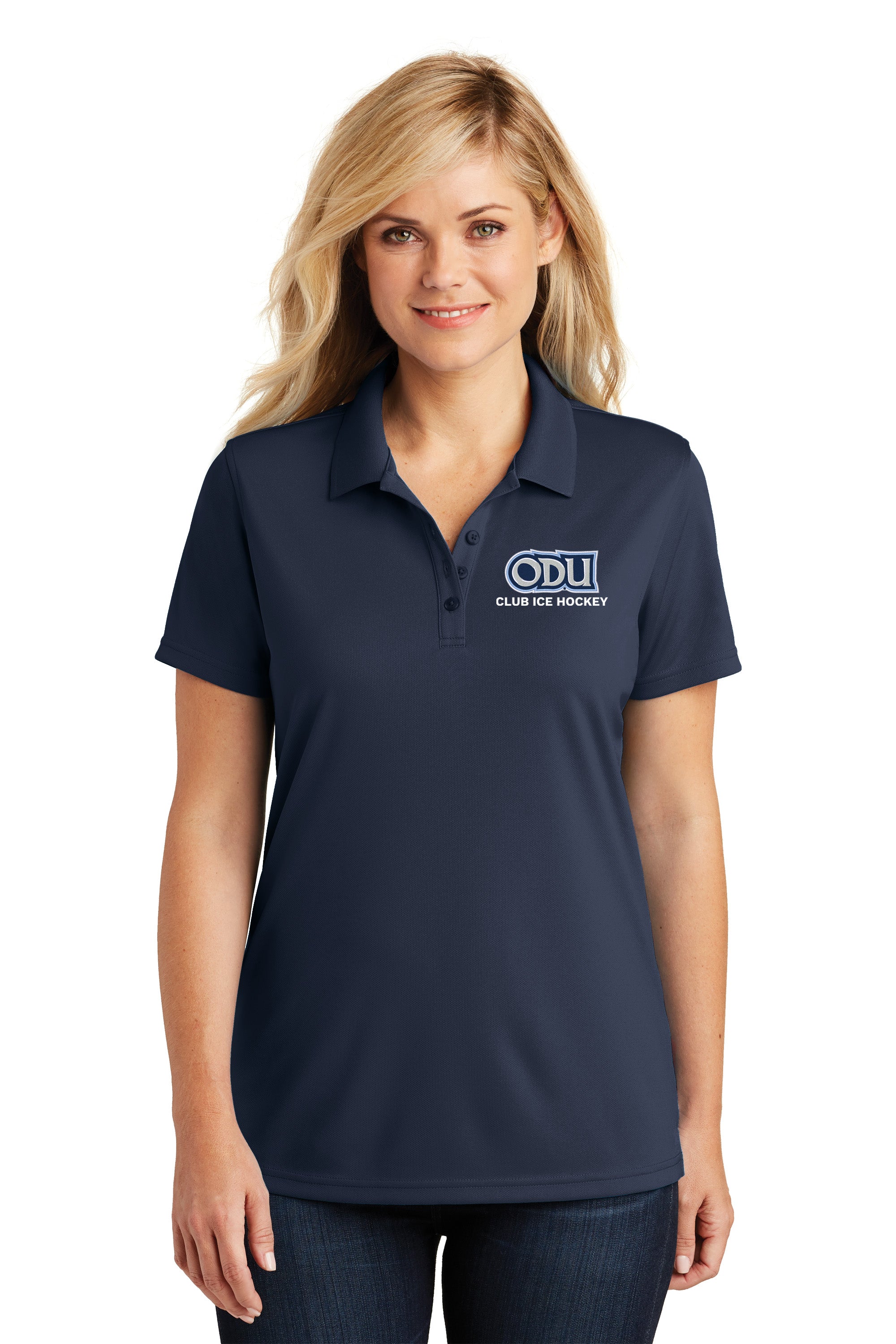 Old Dominion University, ODU - Sports, Women's UV Micro-Mesh Polo - Navy