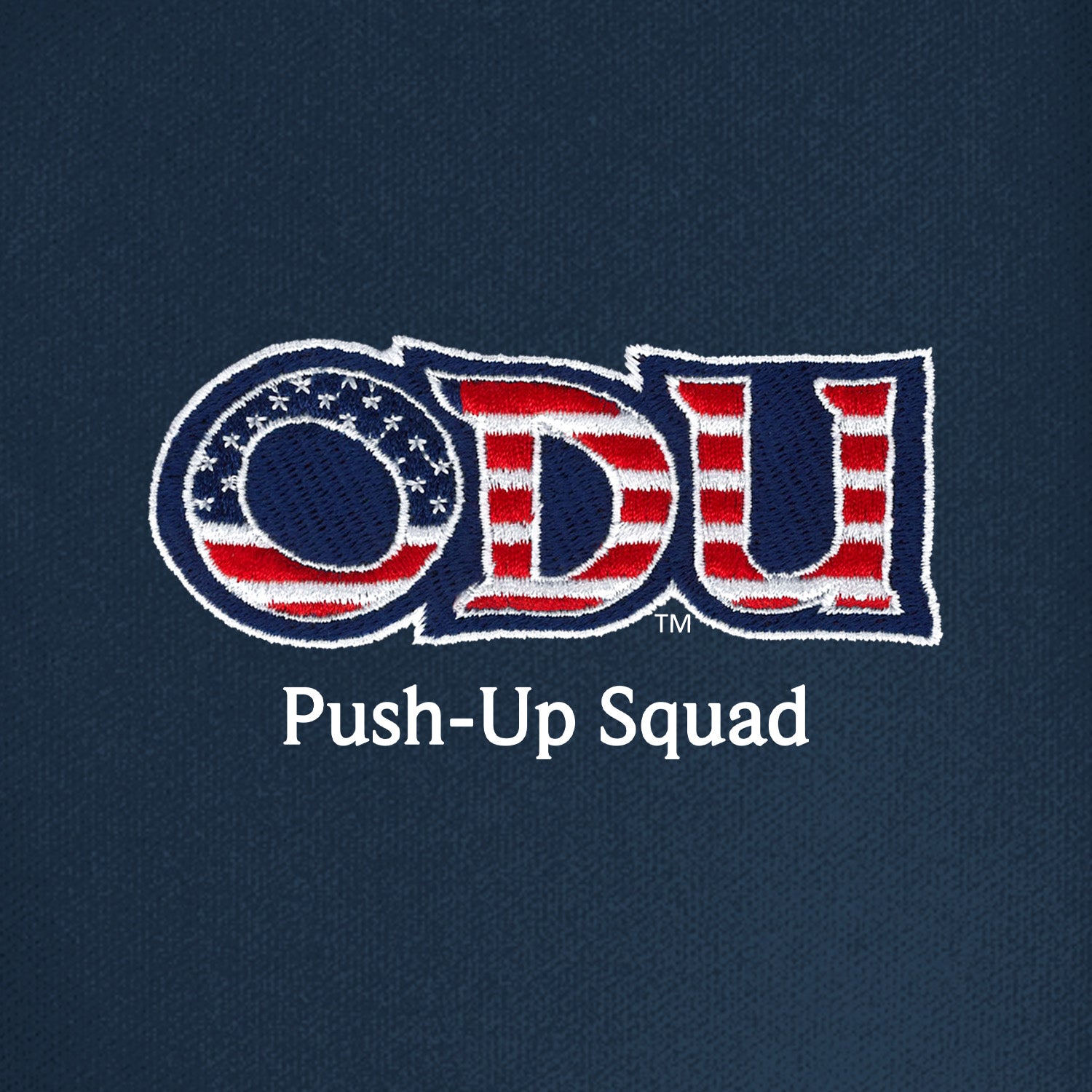 Old Dominion University, ODU Military - Push-Up Squad, Women's UV Micro-Mesh Tipped Polo - Navy