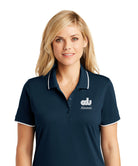 Old Dominion University, ODU, Vintage8 logo, Alumni, Port Authority® Ladies Dry Zone® UV Micro-Mesh Tipped Polo Shirt - Navy