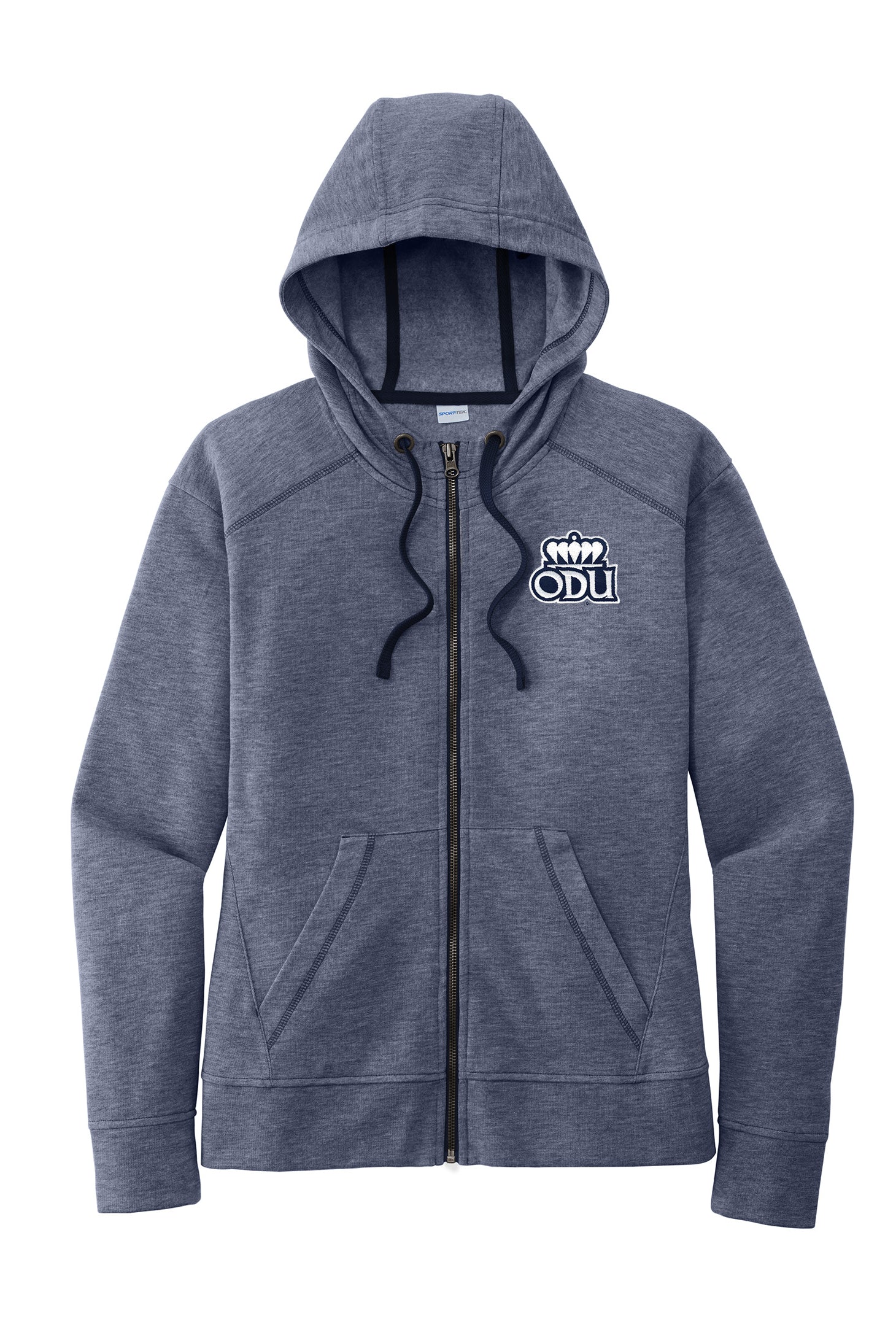 Old Dominion University, ODU, Sport-Tek ® Ladies PosiCharge ® Tri-Blend Wicking Fleece Full-Zip Hooded Jacket