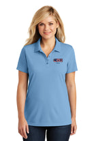 Old Dominion University, ODU Military - Alumni, Women's UV Micro-Mesh Polo - Carolina Blue
