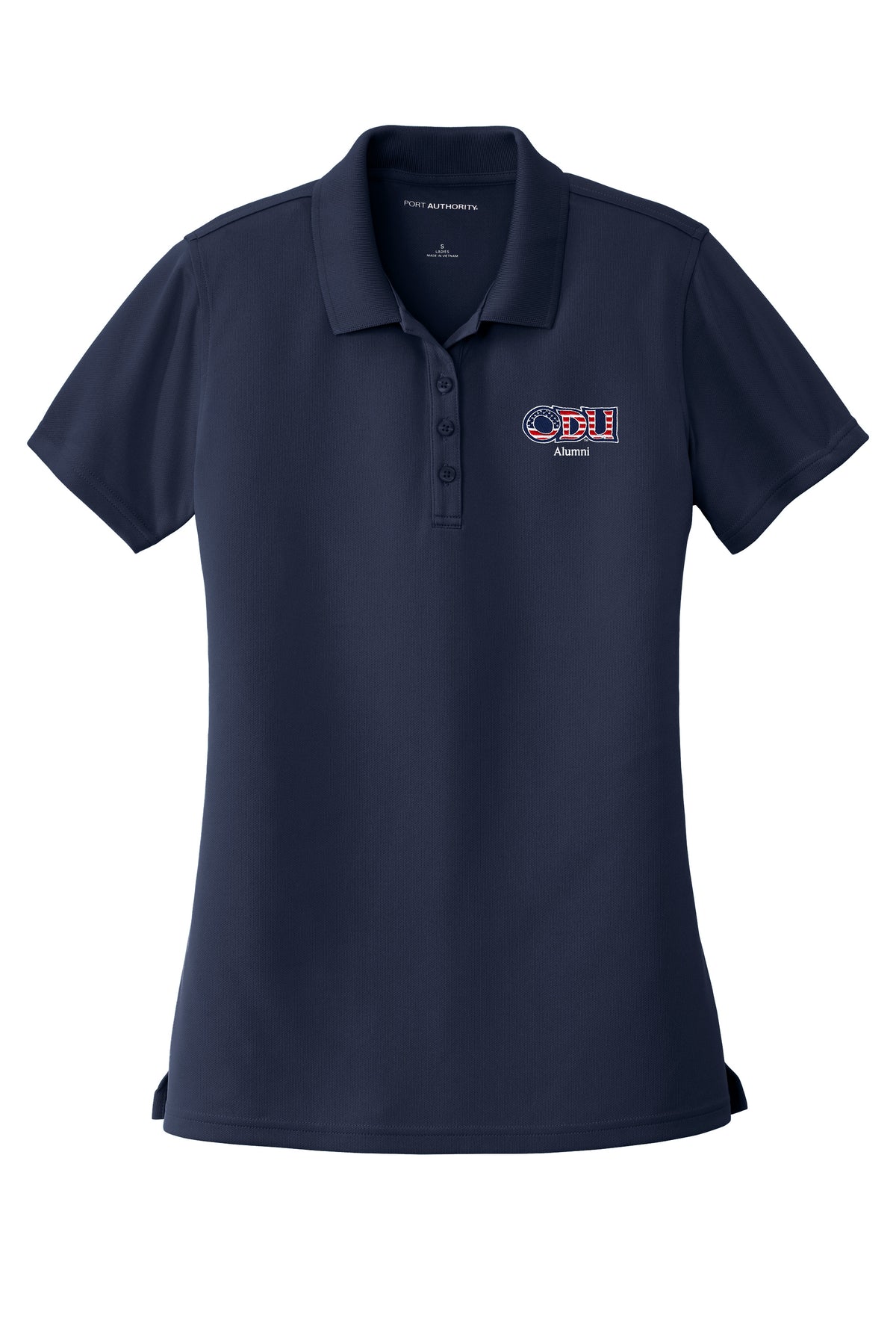 Old Dominion University, ODU Military - Alumni, Women's UV Micro-Mesh Polo - Navy