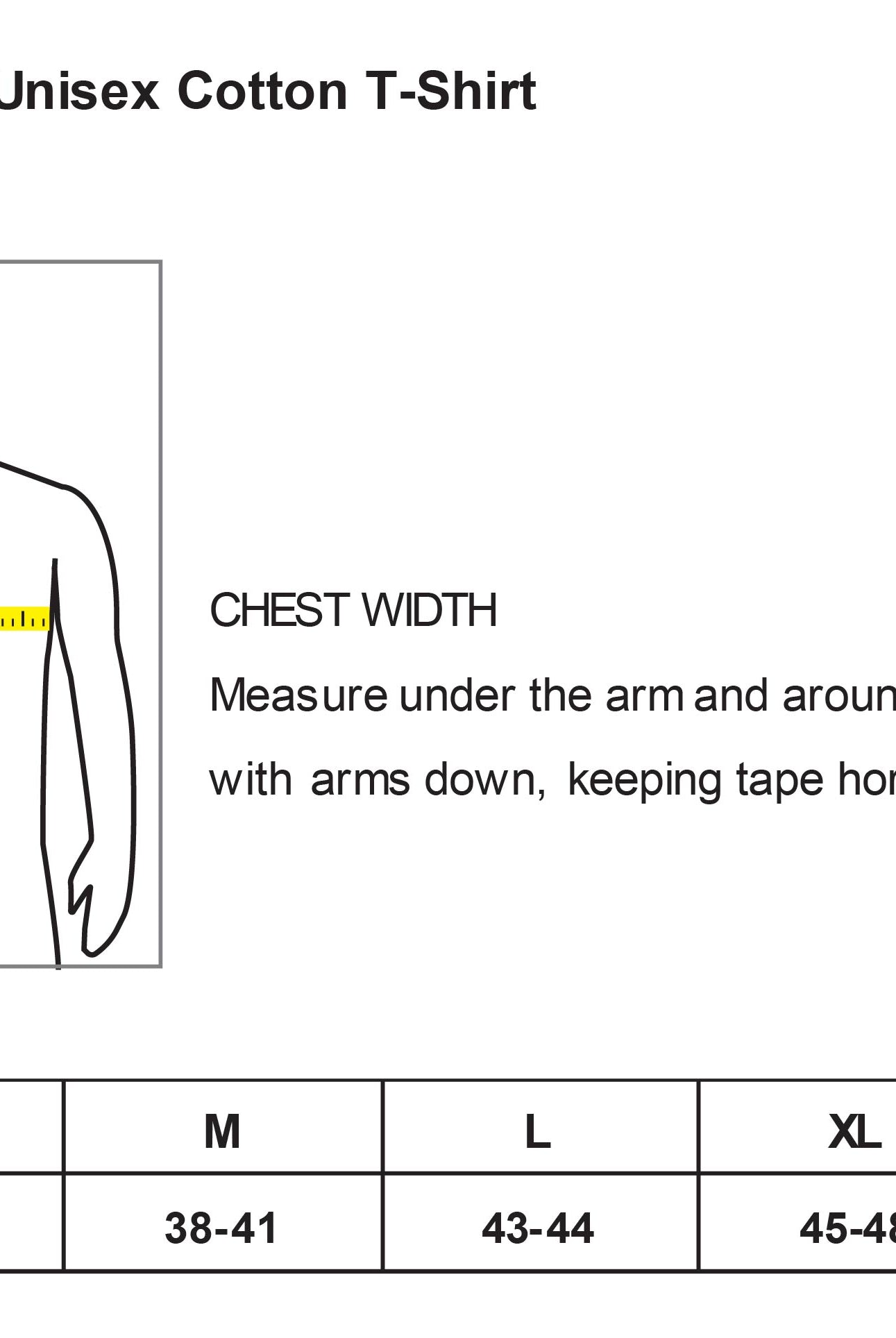 Old Dominion University, Full Logo, Nurse Anesthesia, Next Level Apparel® Unisex Cotton Tee - Size Chart