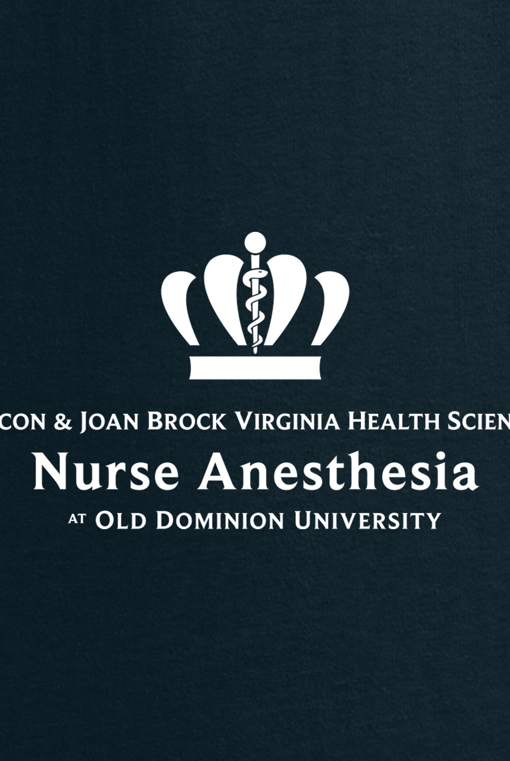 Old Dominion University, Full Logo, Nurse Anesthesia, Next Level Apparel® Unisex Cotton Tee - Navy