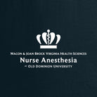 Old Dominion University, Full Logo, Nurse Anesthesia, Next Level Apparel® Unisex Cotton Tee - Navy