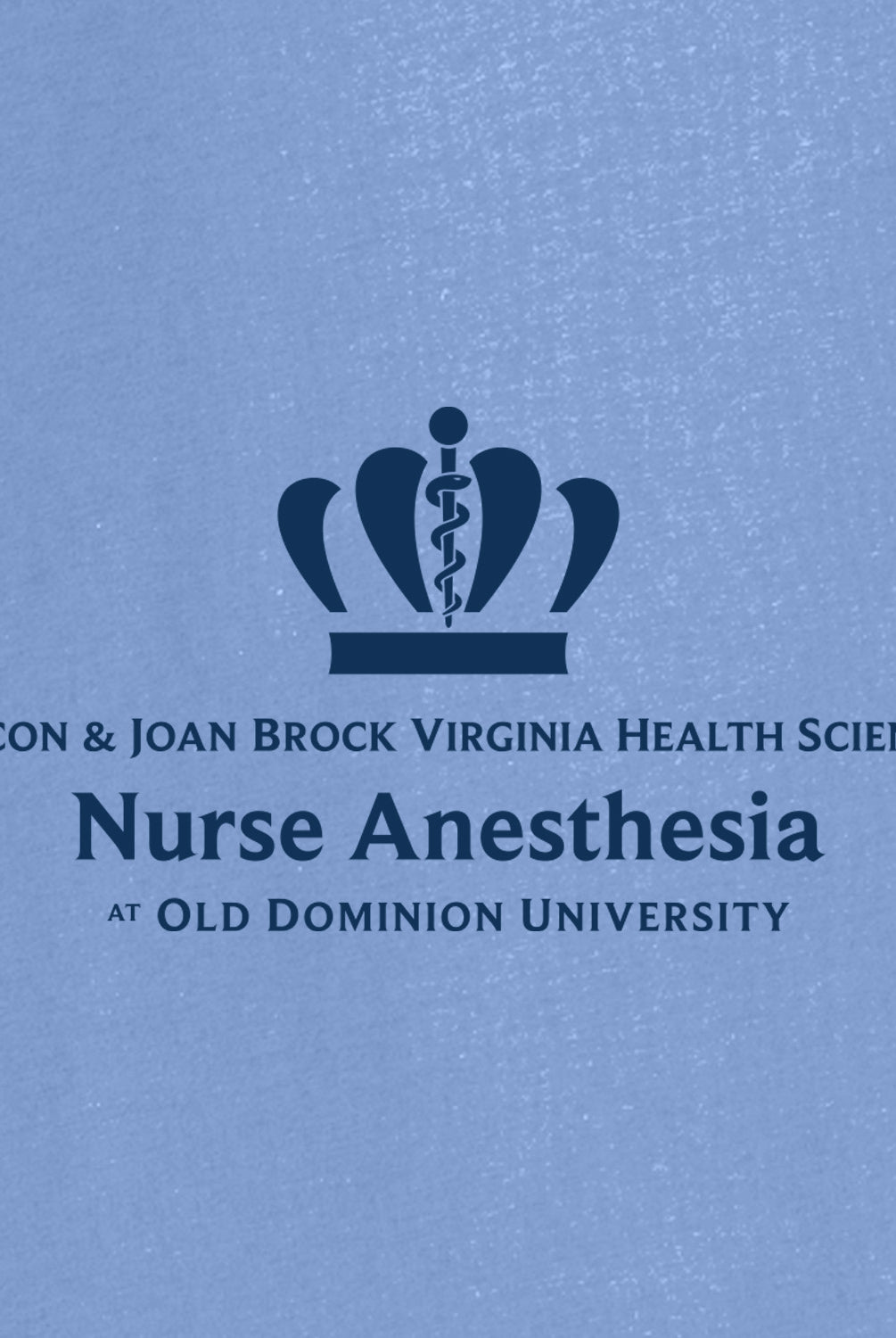 Old Dominion University, Full Logo, Nurse Anesthesia, Next Level Apparel® Unisex Cotton Tee - Carolina Blue