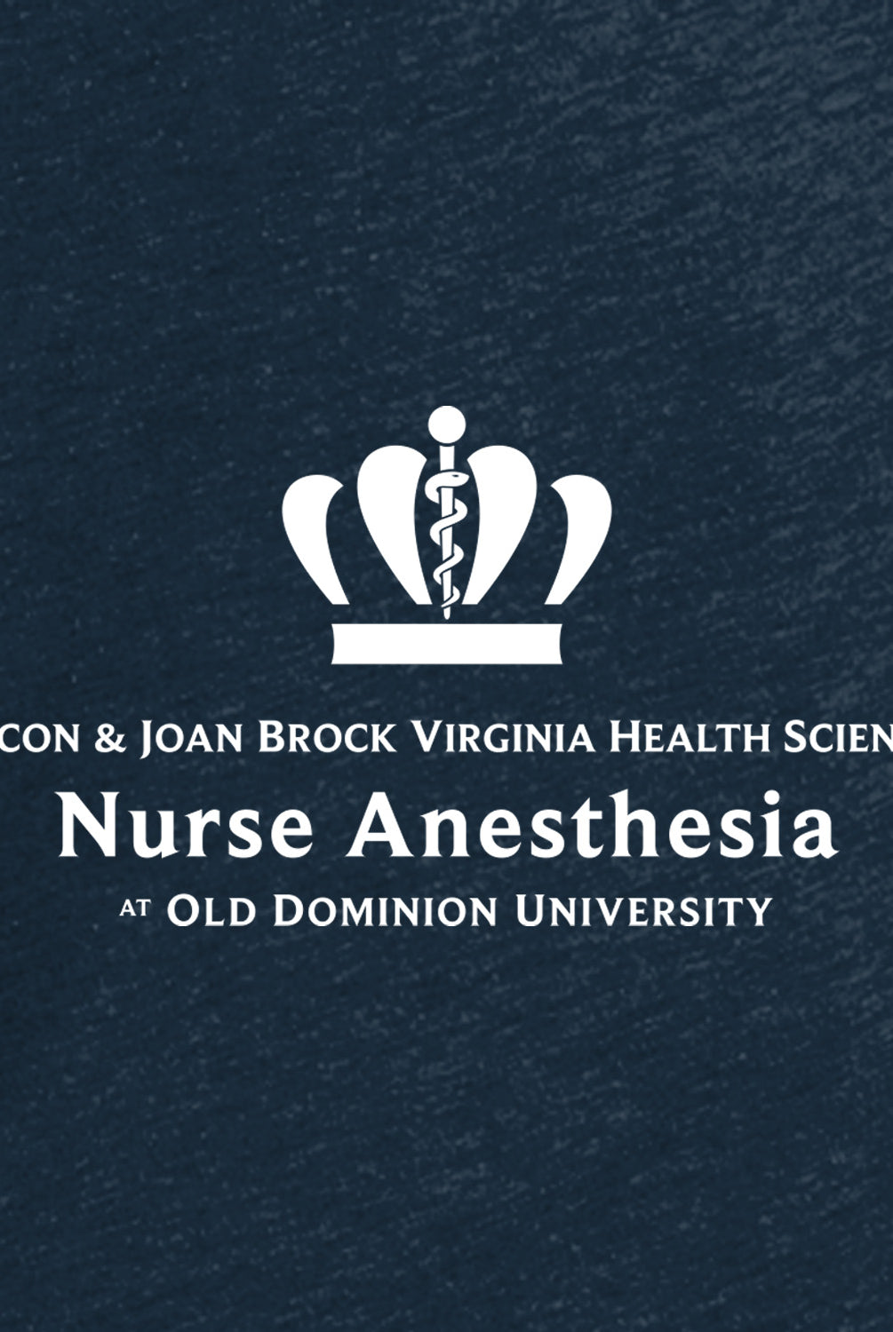 Old Dominion University, Full Logo, Nurse Anesthesia, Next Level Apparel® Unisex CVC Long Sleeve Tee - Navy