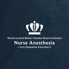 Old Dominion University, Full Logo, Nurse Anesthesia, Next Level Apparel® Unisex CVC Long Sleeve Tee - Navy