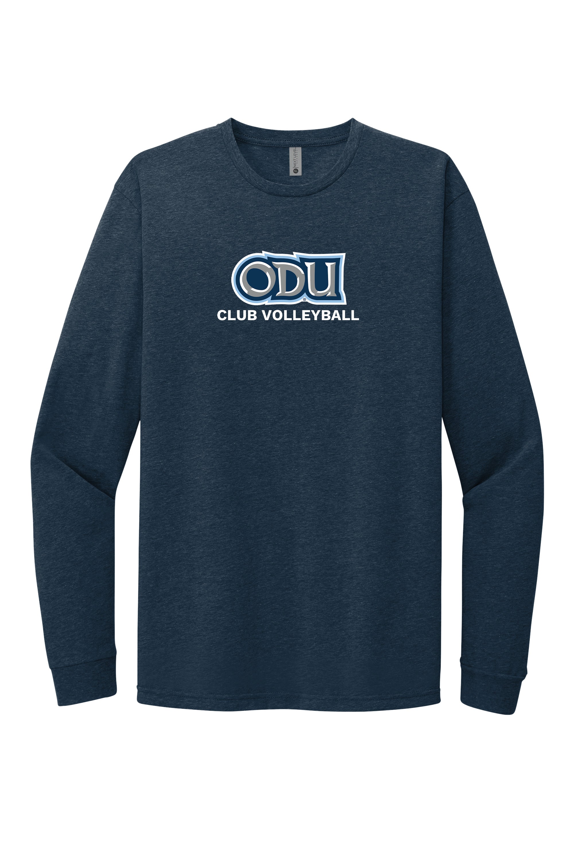 Old Dominion University, Club Sports - Volleyball, Adult CVC Long Sleeve T-Shirt - Navy