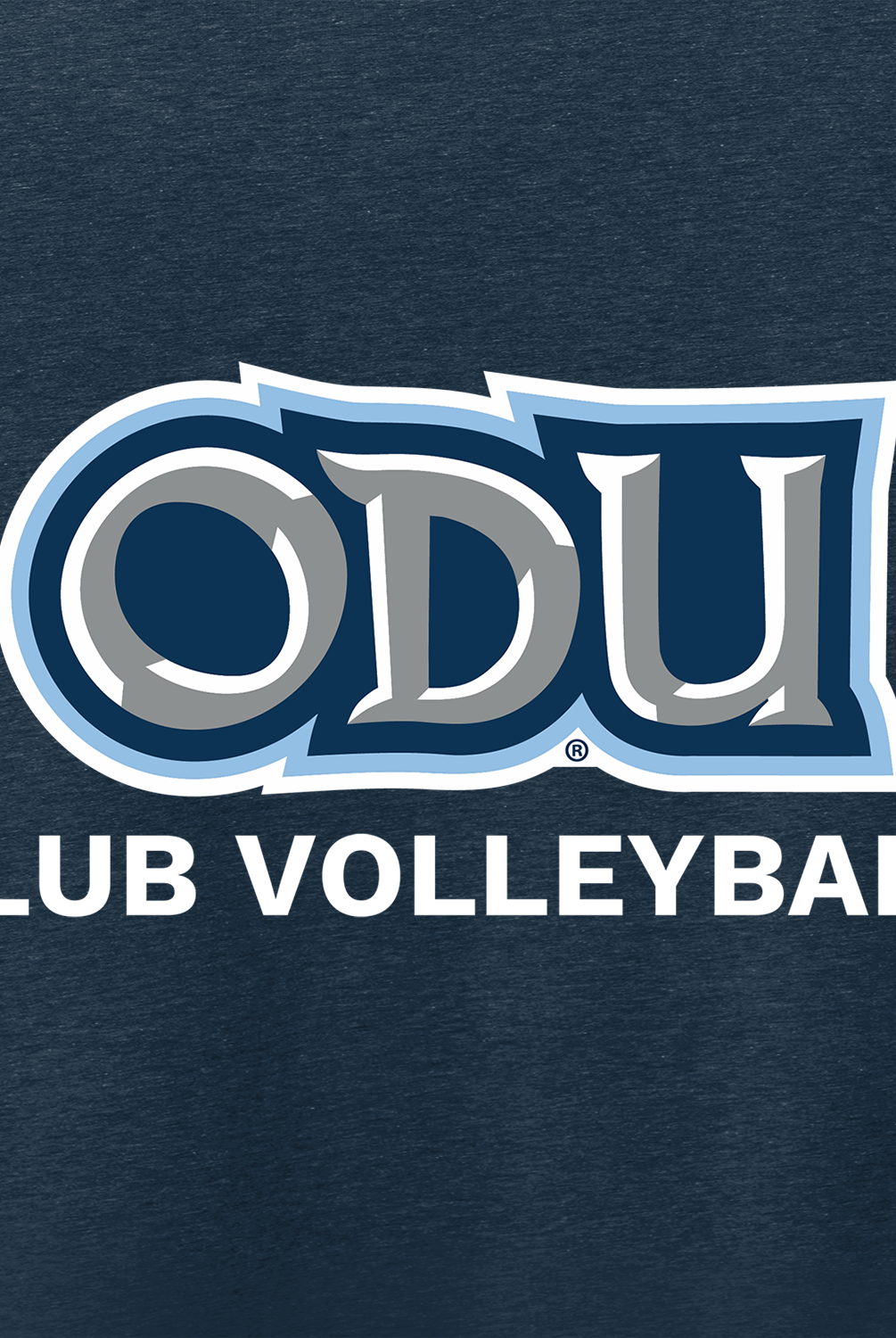 Old Dominion University, Club Sports - Volleyball, Adult CVC Long Sleeve T-Shirt - Navy