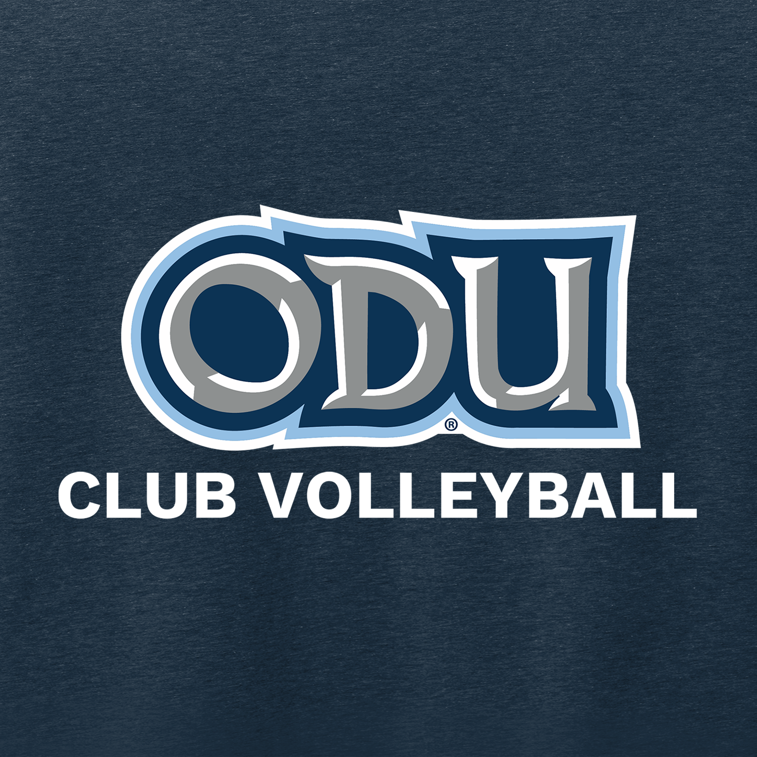 Old Dominion University, Club Sports - Volleyball, Adult CVC Long Sleeve T-Shirt - Navy