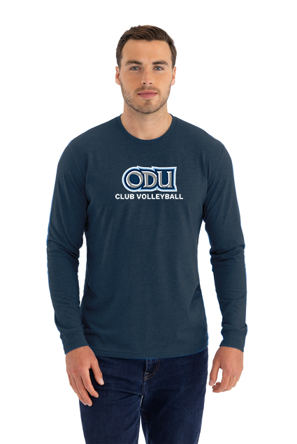 Old Dominion University, Club Sports - Volleyball, Adult CVC Long Sleeve T-Shirt - Navy