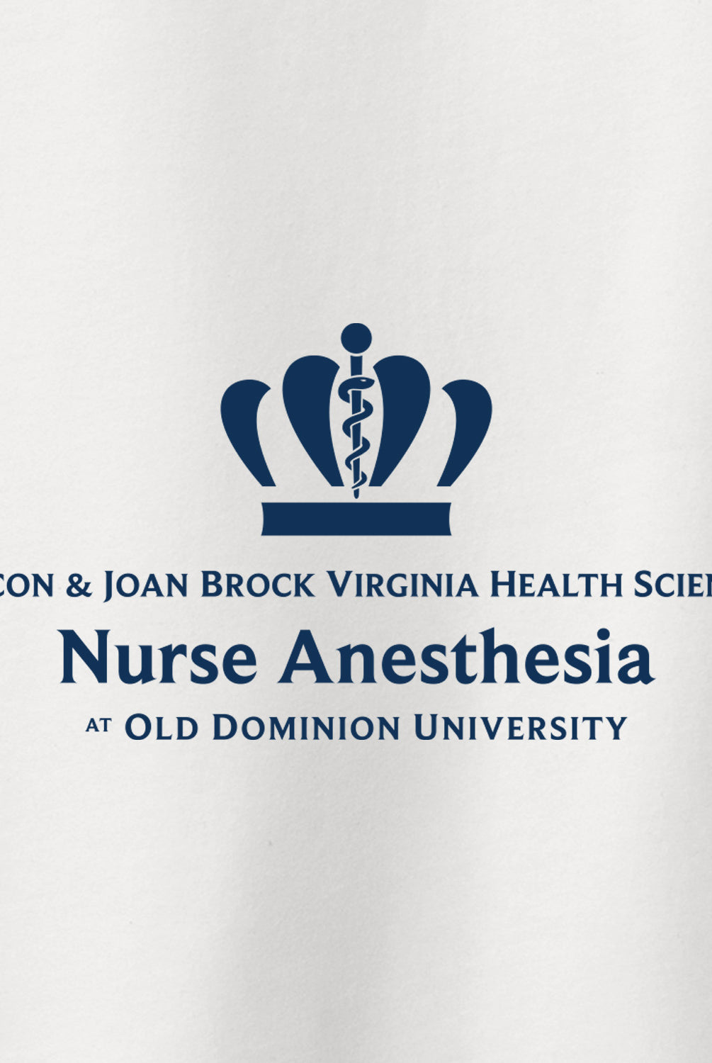 Old Dominion University, Full Logo, Nurse Anesthesia, Next Level Apparel® Unisex CVC Long Sleeve Tee - White