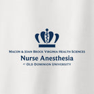 Old Dominion University, Full Logo, Nurse Anesthesia, Next Level Apparel® Unisex CVC Long Sleeve Tee - White