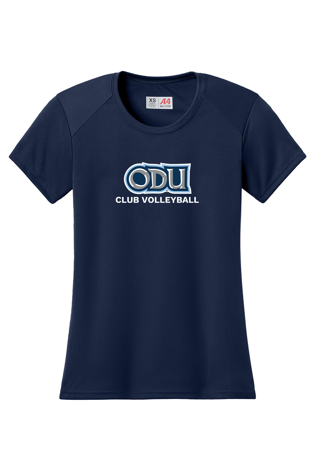 Old Dominion University, Club Sports - Volleyball, A4 Women’s Cooling Performance Short Sleeve T-Shirt - Navy