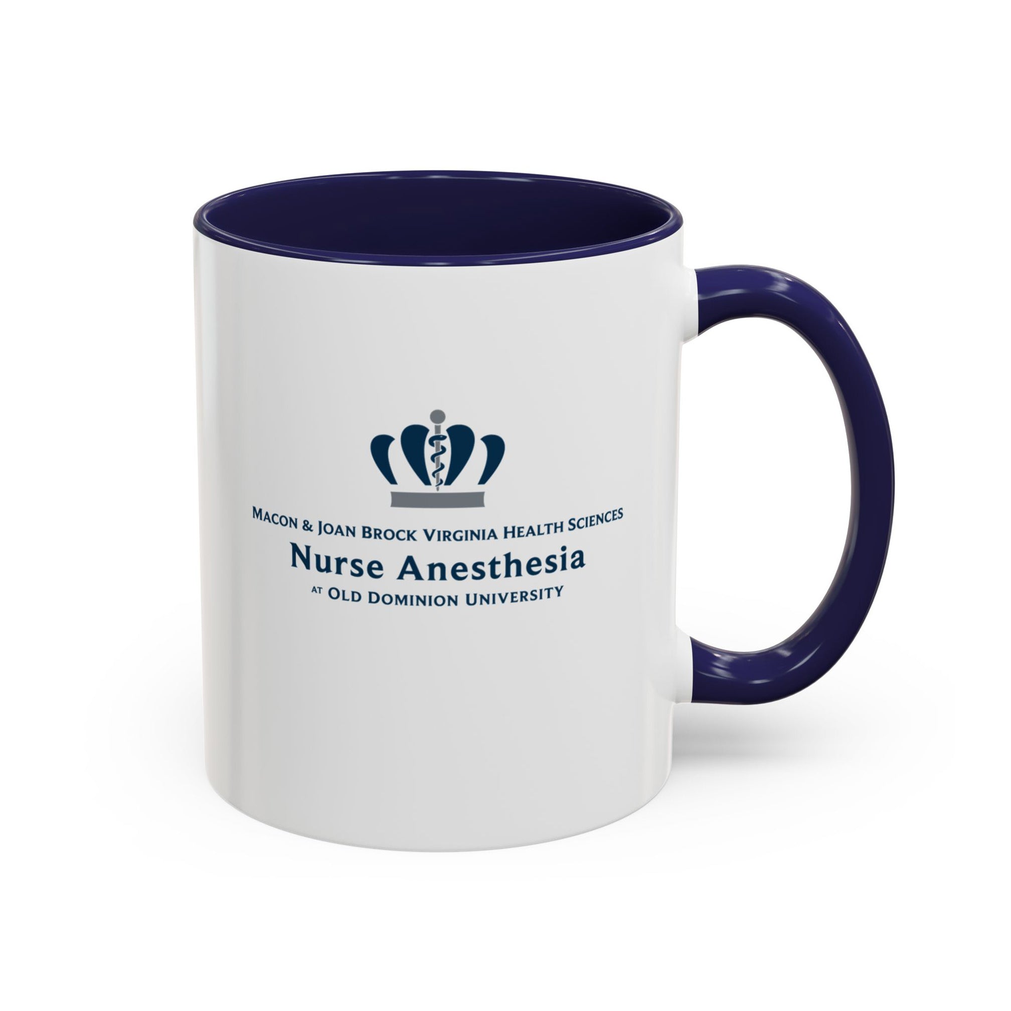 Old Dominion University, Nurse Anesthesia, Accent Coffee Mug 11 oz - navy