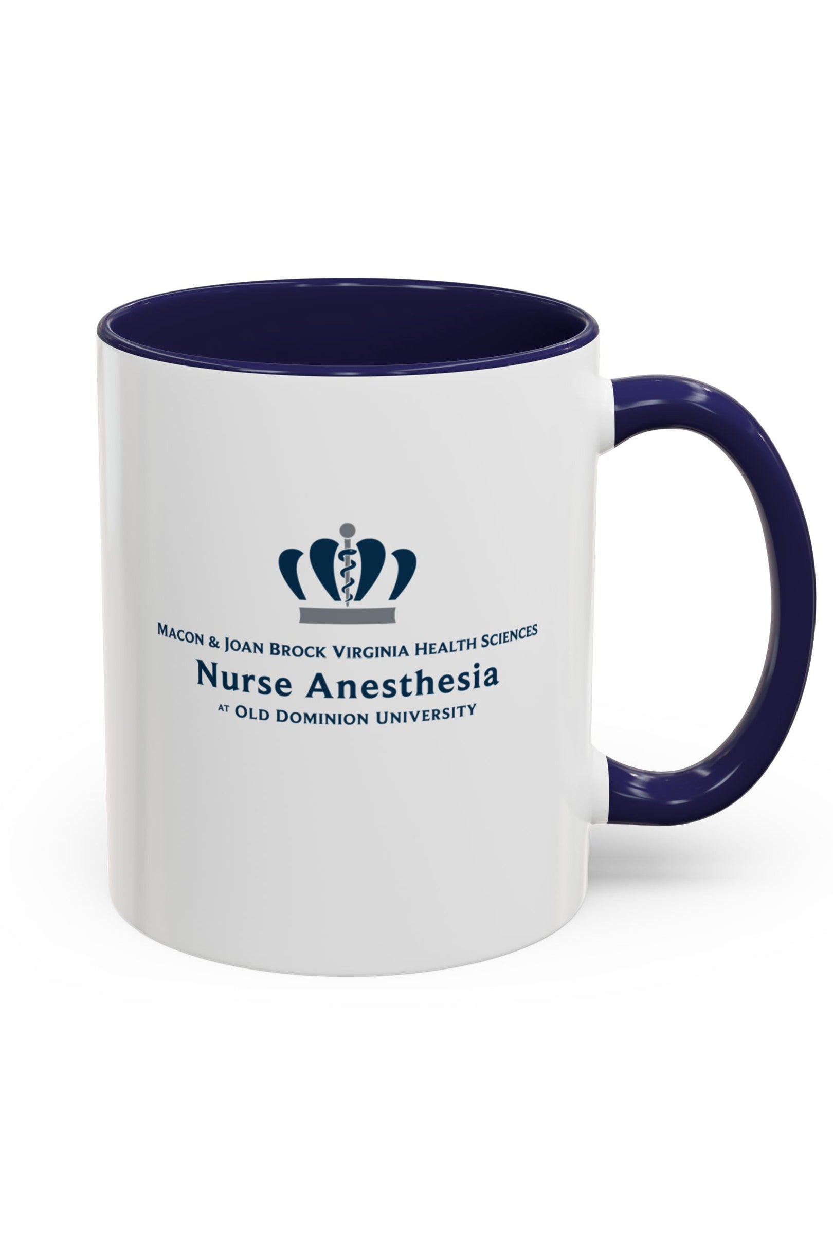 Old Dominion University, Nurse Anesthesia, Accent Coffee Mug 11 oz - navy