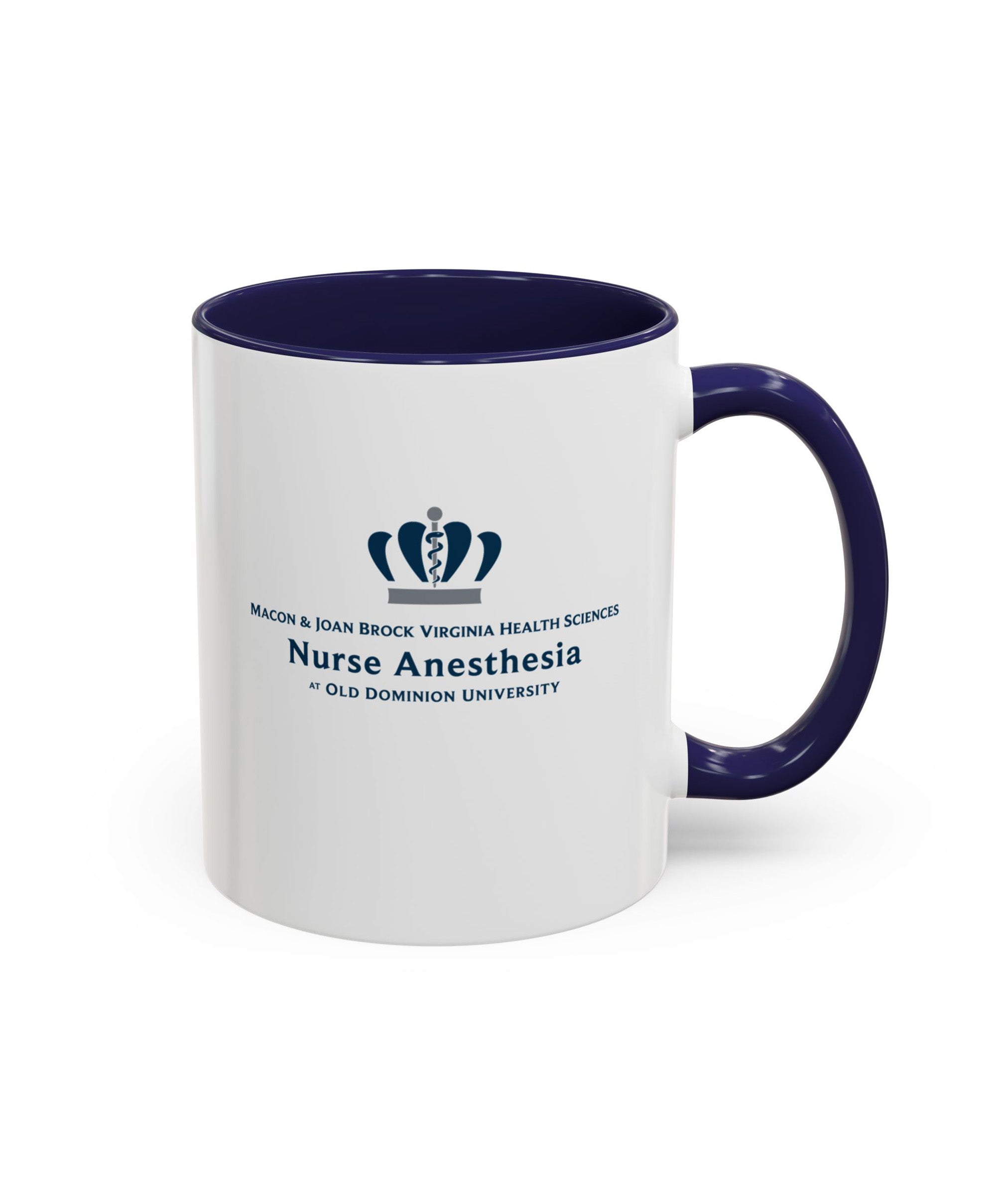 Old Dominion University, Nurse Anesthesia, Accent Coffee Mug 11 oz - navy