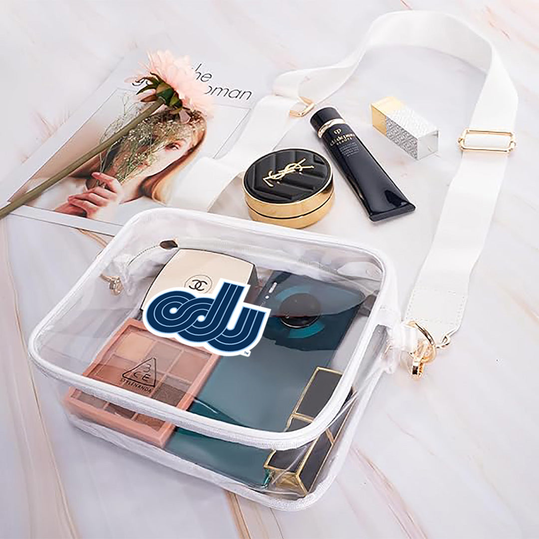 Old Dominion University, ODU Vintage Logo10, Crossbody Clear Bag for Concerts with Adjustable Strap