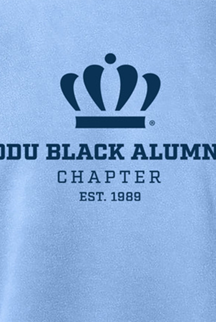 Old Dominion University, Black Alumni Chapter, #01, Mid weight Unisex Pigment Die Crew Sweatshirt - Light Blue