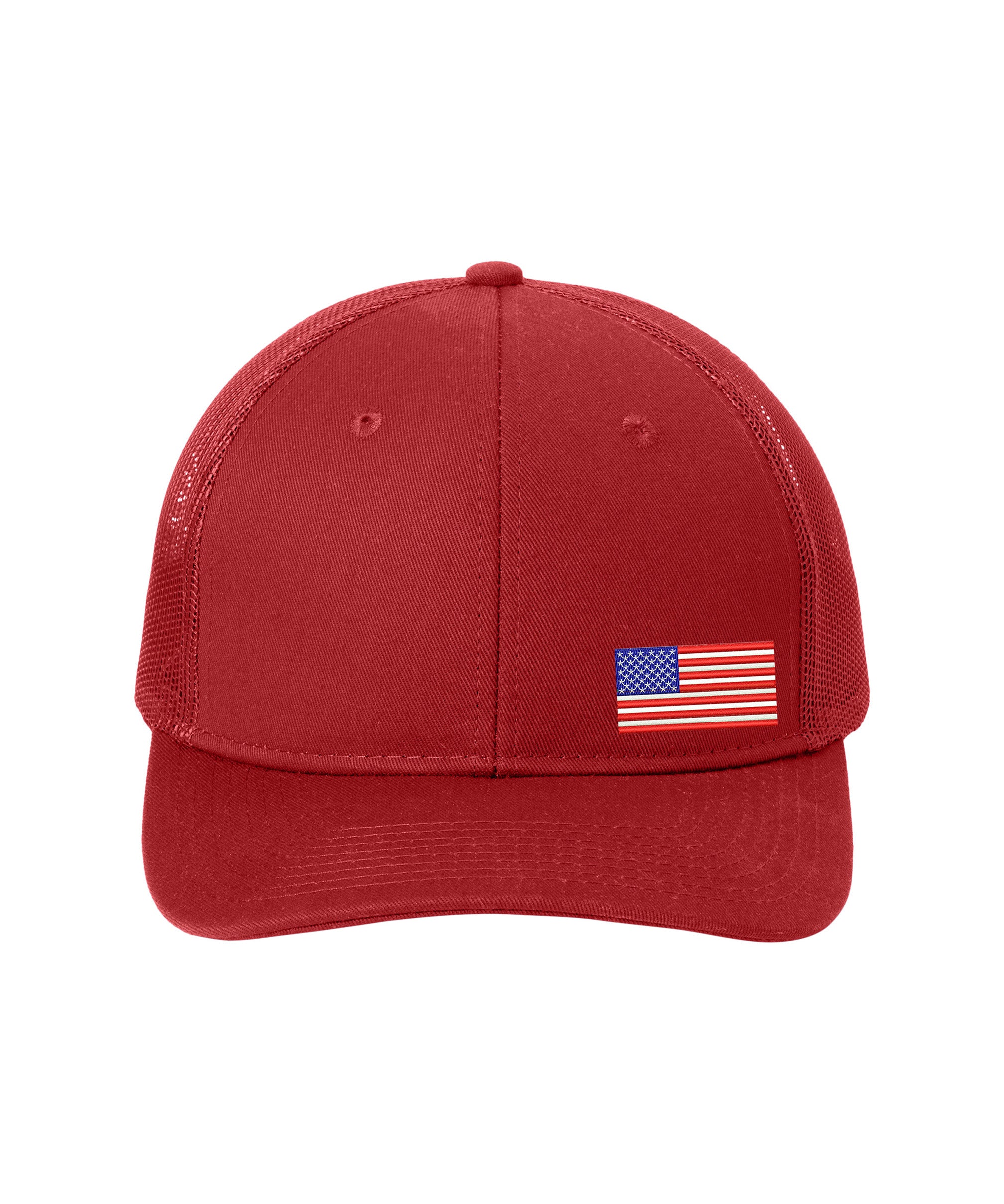 U.S. Port Authority® Snapback Trucker Cap - Red