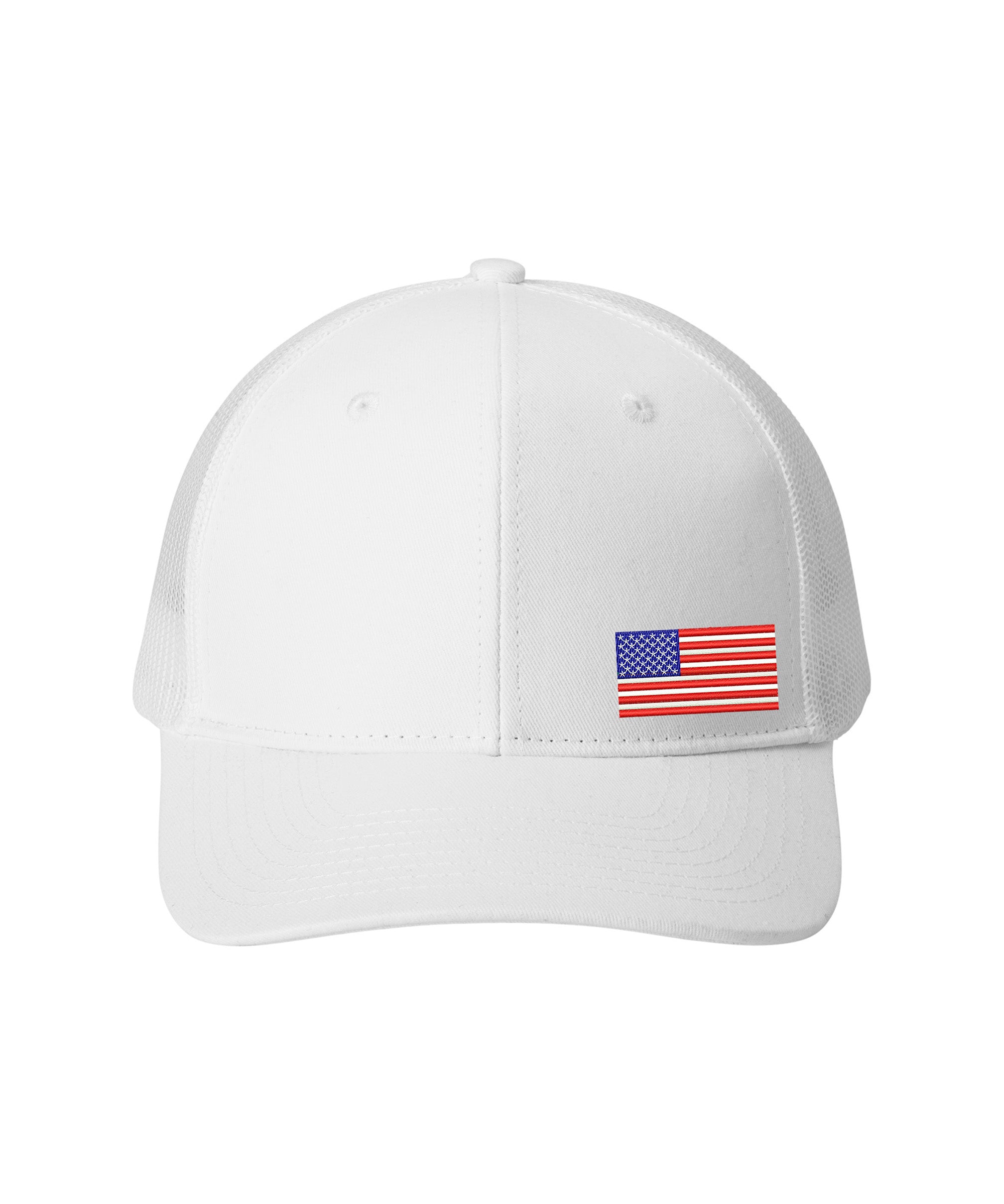 U.S. Port Authority® Snapback Trucker Cap - White