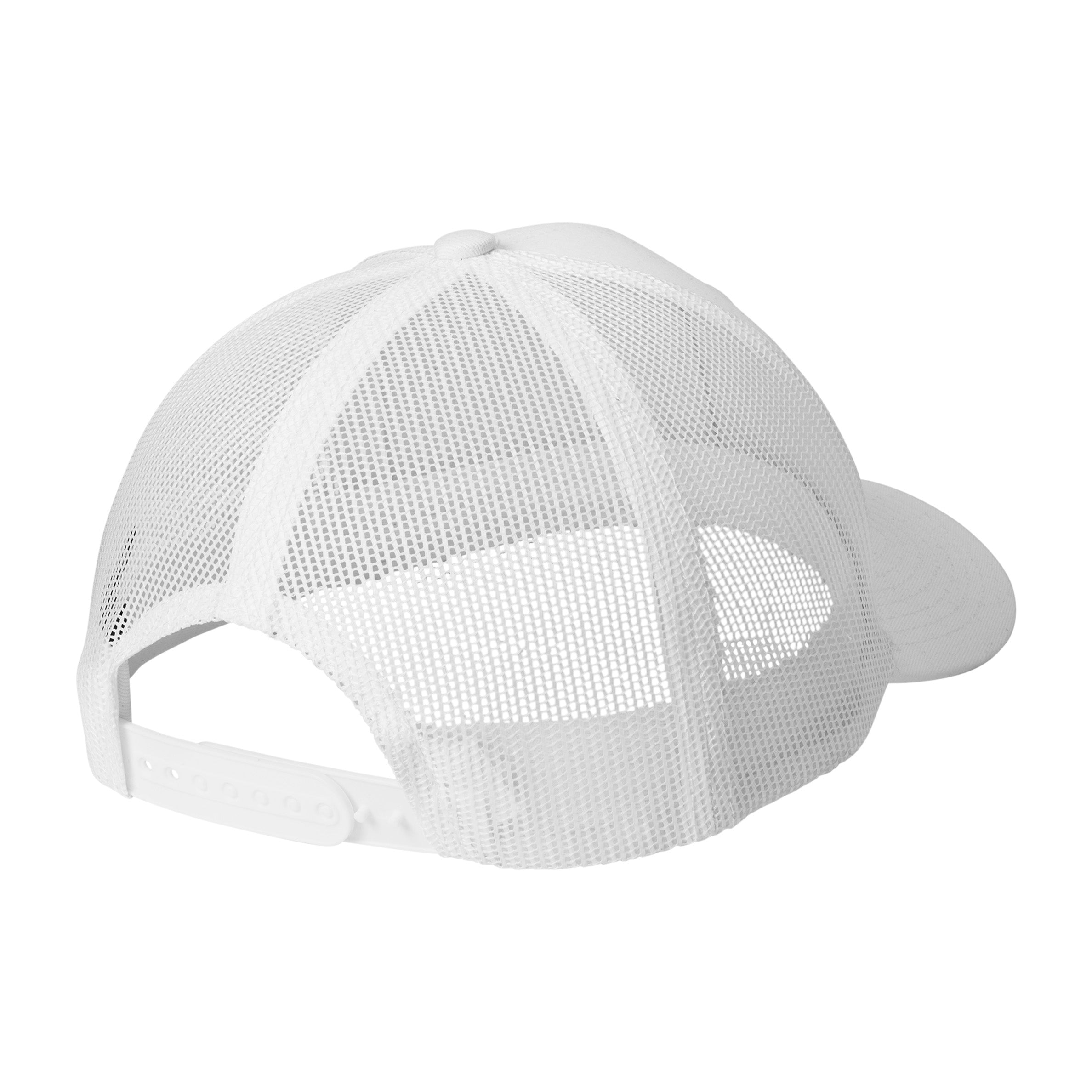 U.S. Flag, Port Authority® Snapback Trucker Cap - White