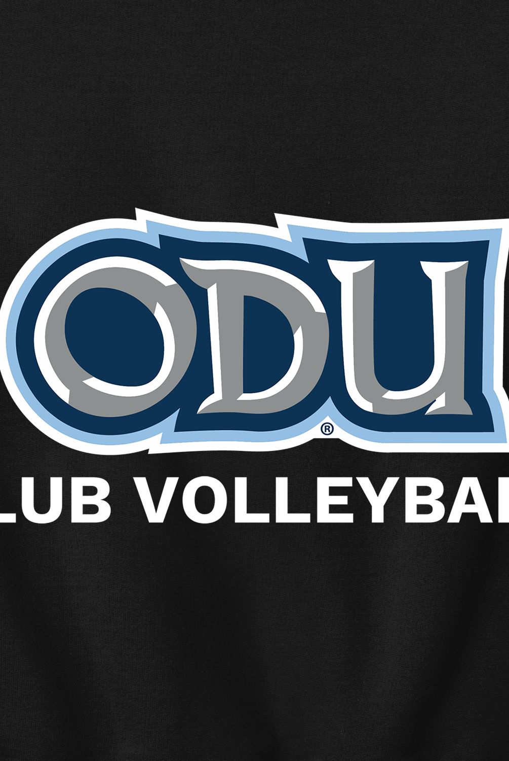 Old Dominion University, Club Sports - Volleyball, Champion® Powerblend® Crewneck Sweatshirt - Black