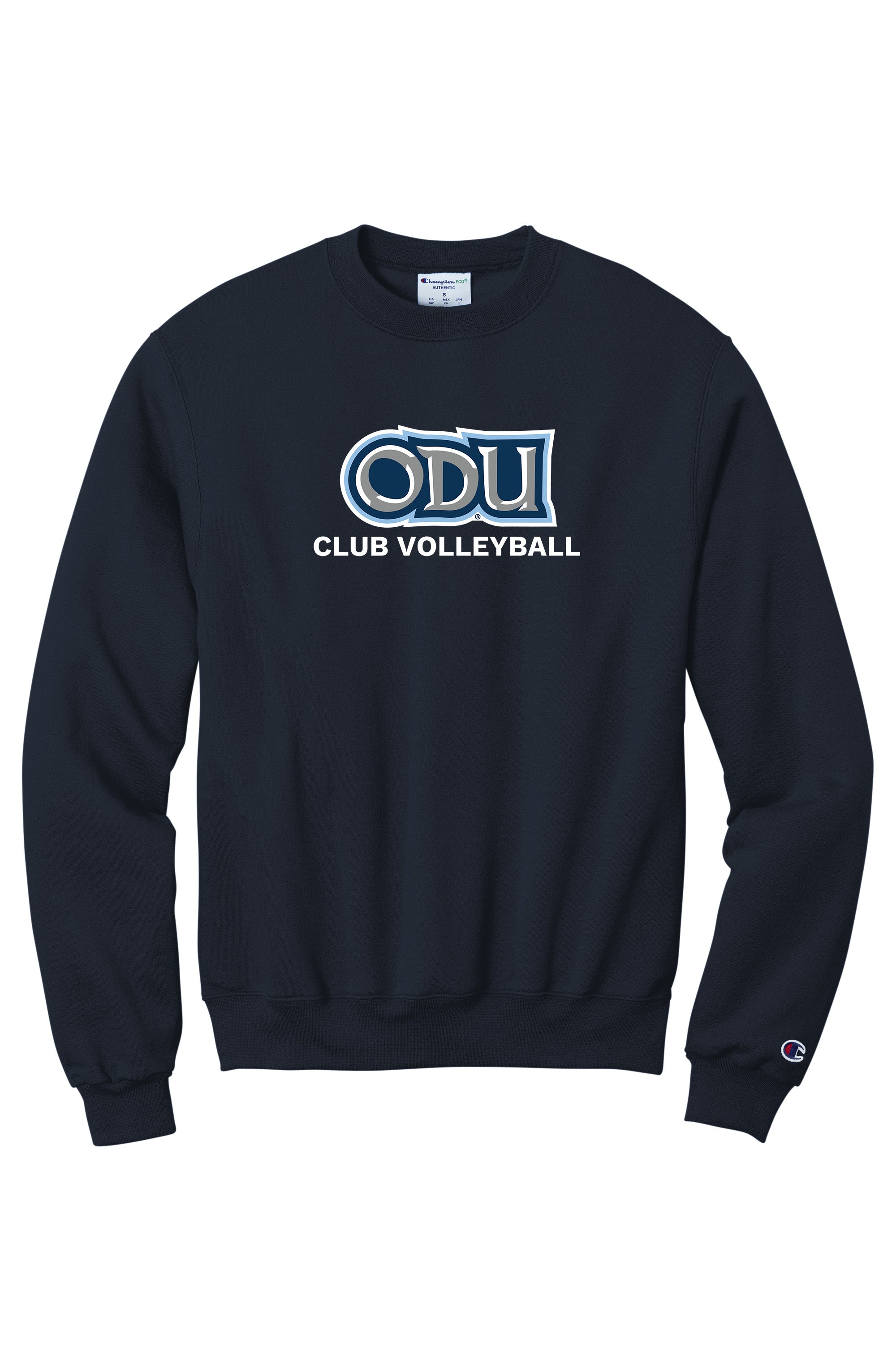 Old Dominion University, Club Sports - Volleyball, Champion® Powerblend® Crewneck Sweatshirt - Navy