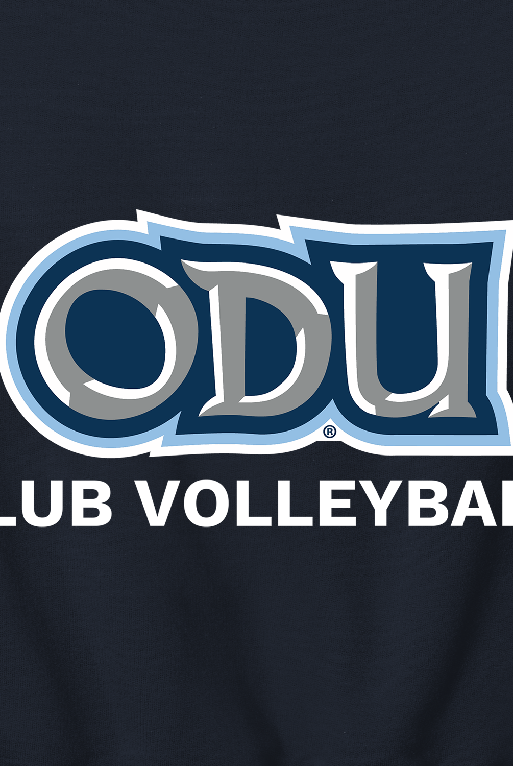 Old Dominion University, Club Sports - Volleyball, Champion® Powerblend® Crewneck Sweatshirt - Navy