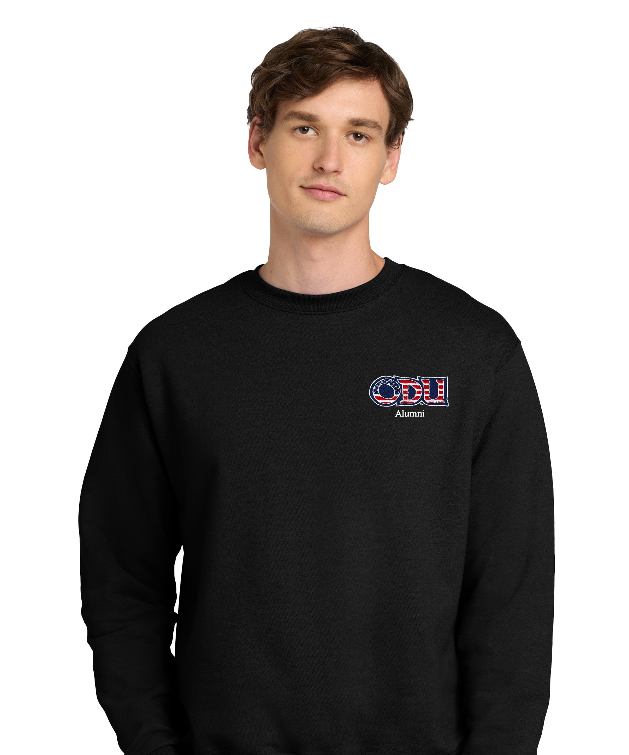 Old Dominion University, ODU Military, Military - Alumni, Champion® Powerblend® Crewneck Sweatshirt - Black