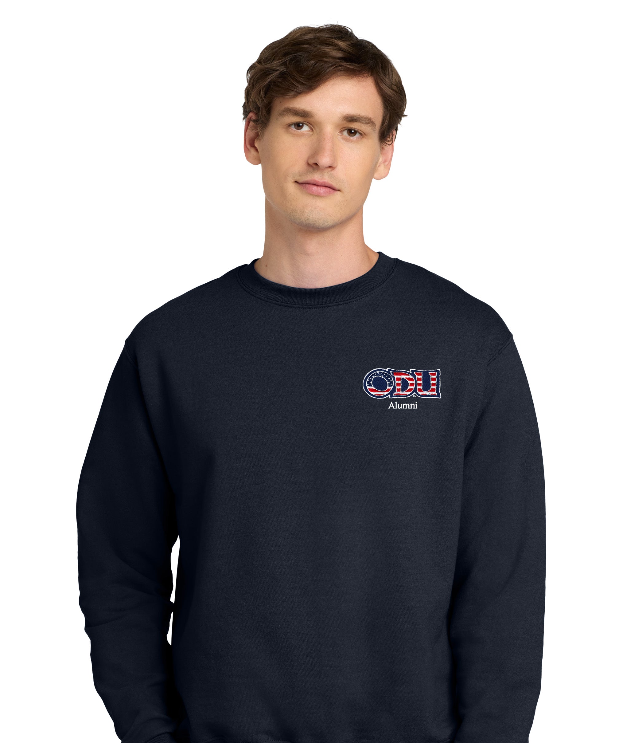 Old Dominion University, ODU Military, Military - Alumni, Champion® Powerblend® Crewneck Sweatshirt - Navy