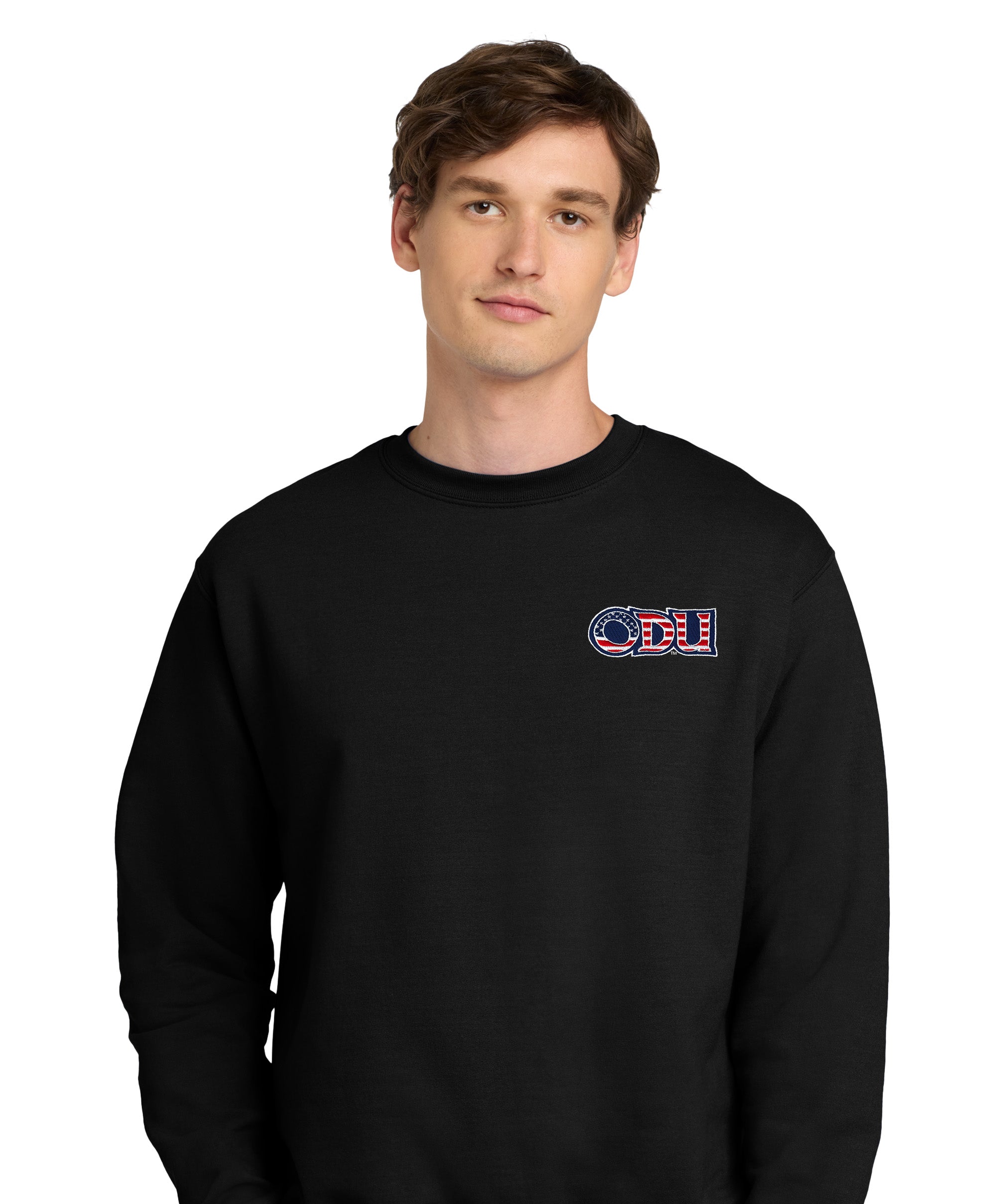 Old Dominion University, ODU Military, Military Logo, Champion® Powerblend® Crewneck Sweatshirt - Black