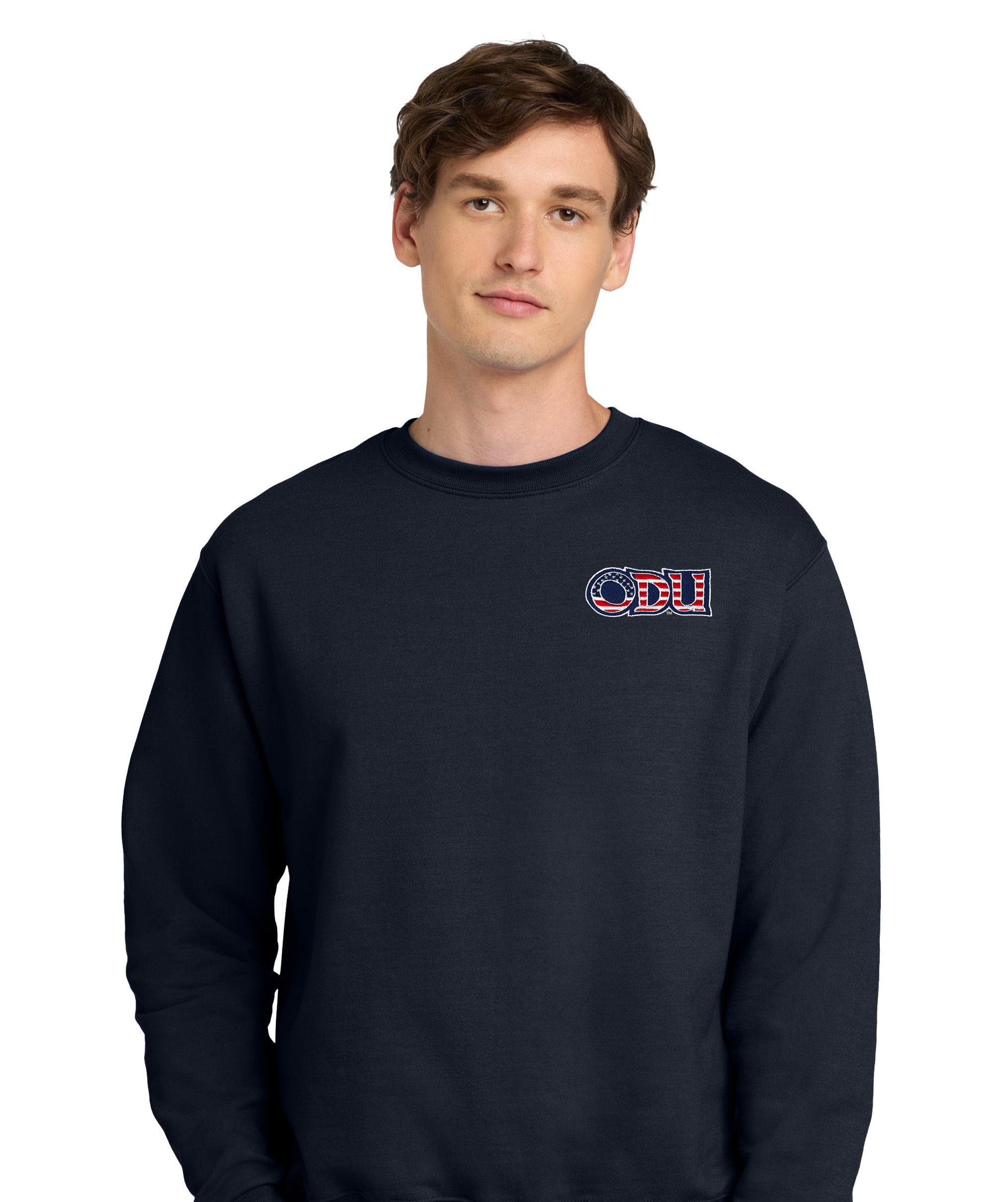 Old Dominion University, ODU Military, Military Logo, Champion® Powerblend® Crewneck Sweatshirt - Navy