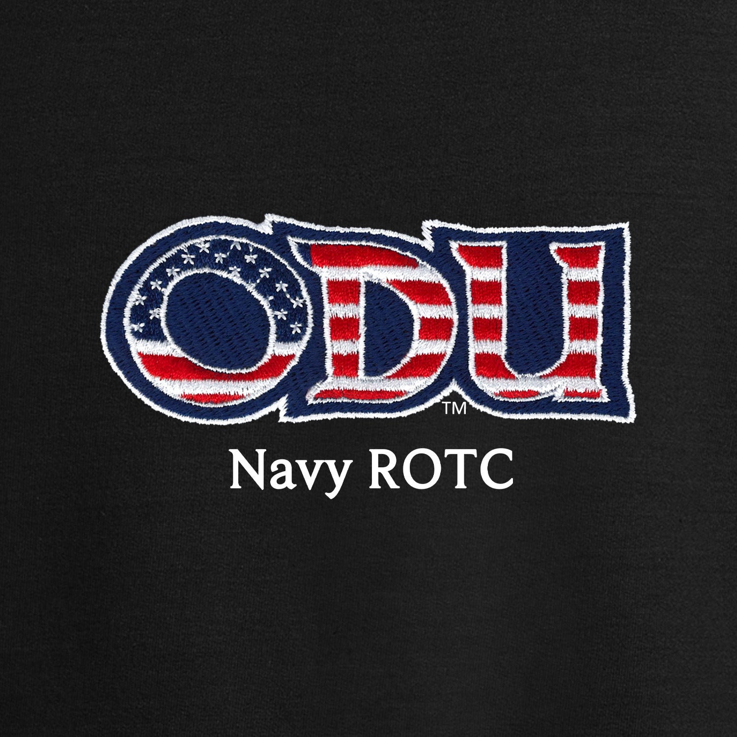 Old Dominion University, ODU Military - Navy ROTC, Champion® Powerblend® Crewneck Sweatshirt - Black