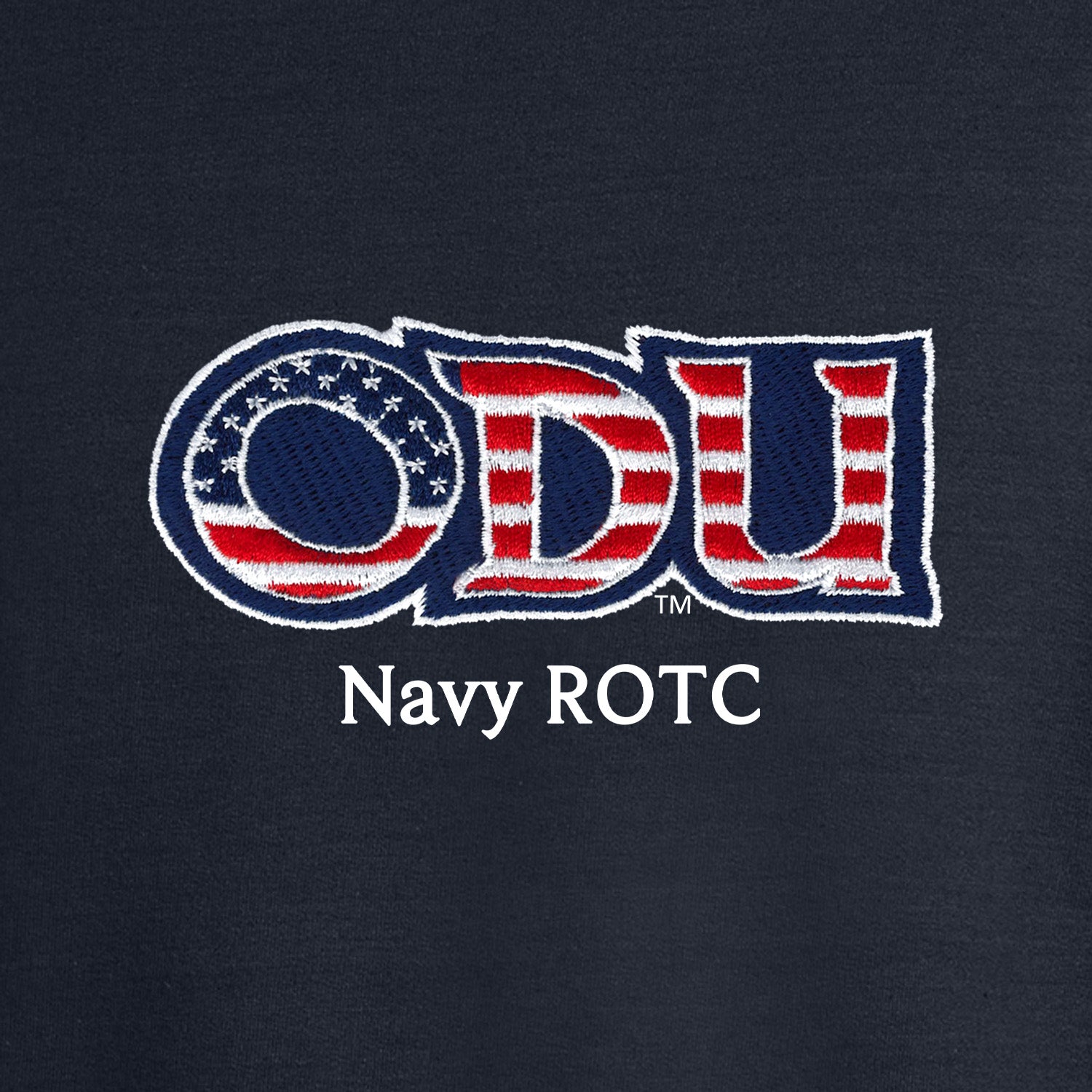 Old Dominion University, ODU Military - Navy ROTC, Champion® Powerblend® Crewneck Sweatshirt - Navy