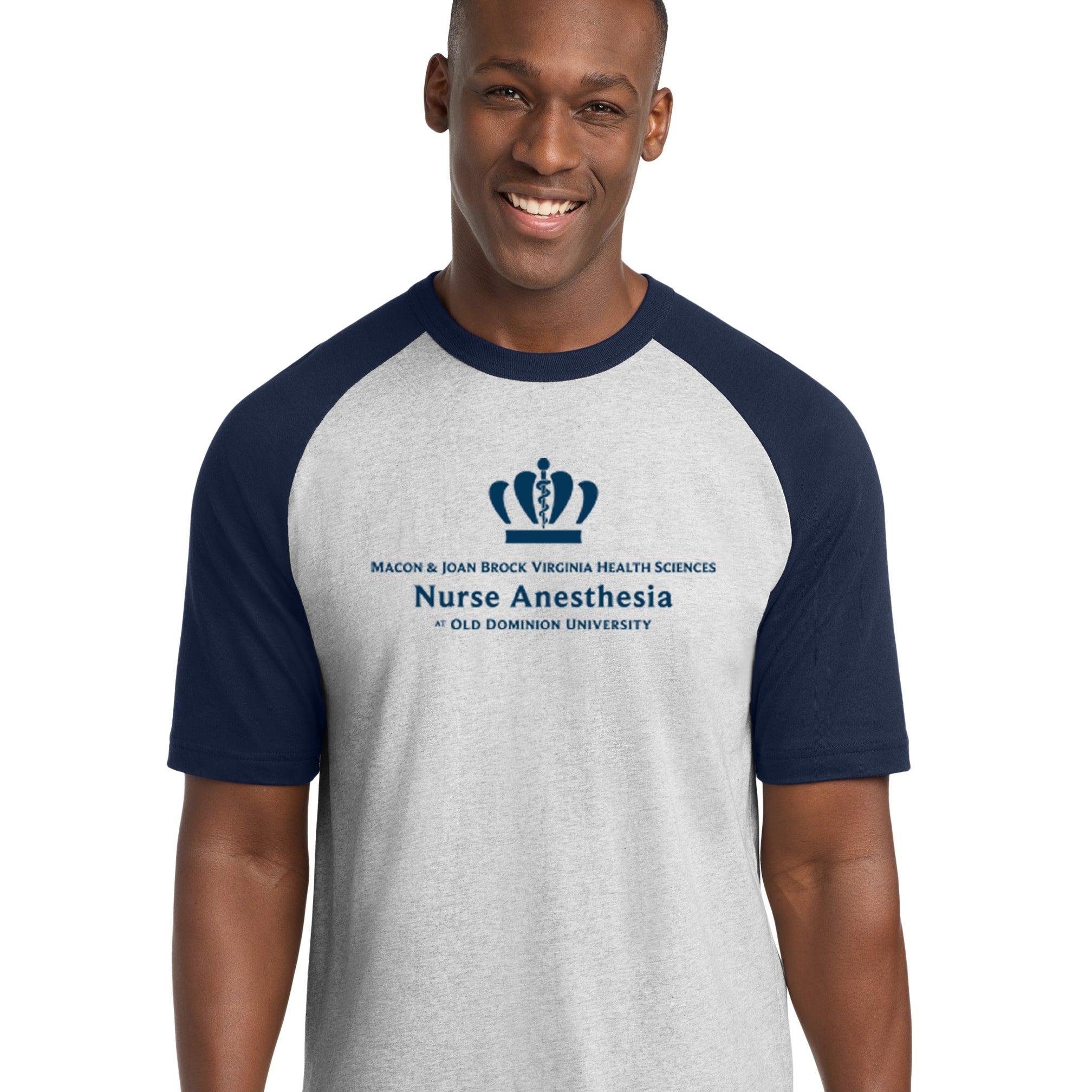 Old Dominion University, Nurse Anesthesia, Short Sleeve Colorblock Raglan Jersey