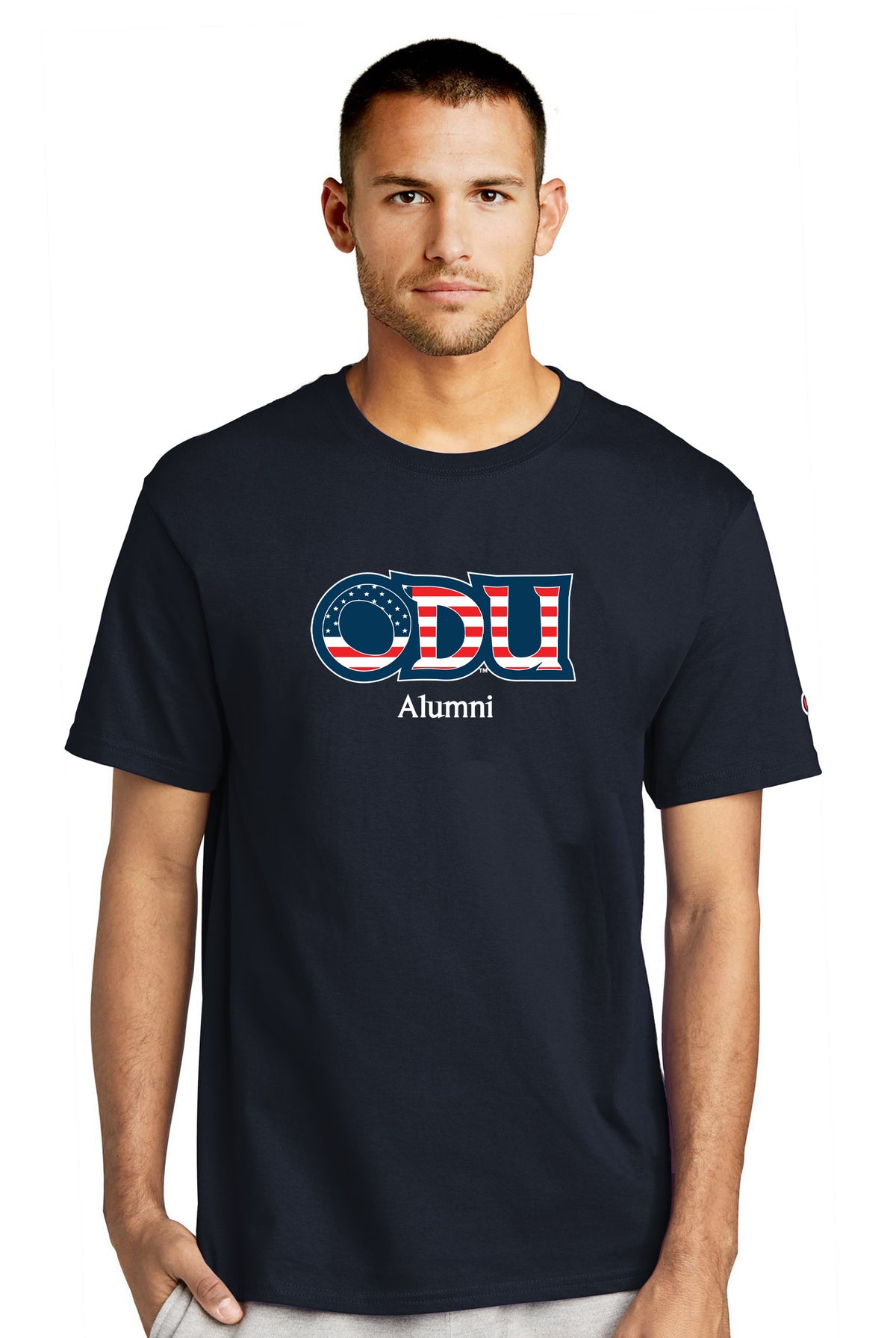Old Dominion University, ODU Military - Alumni, Champion ® Heritage 6-Oz. Jersey T-Shirt - Navy